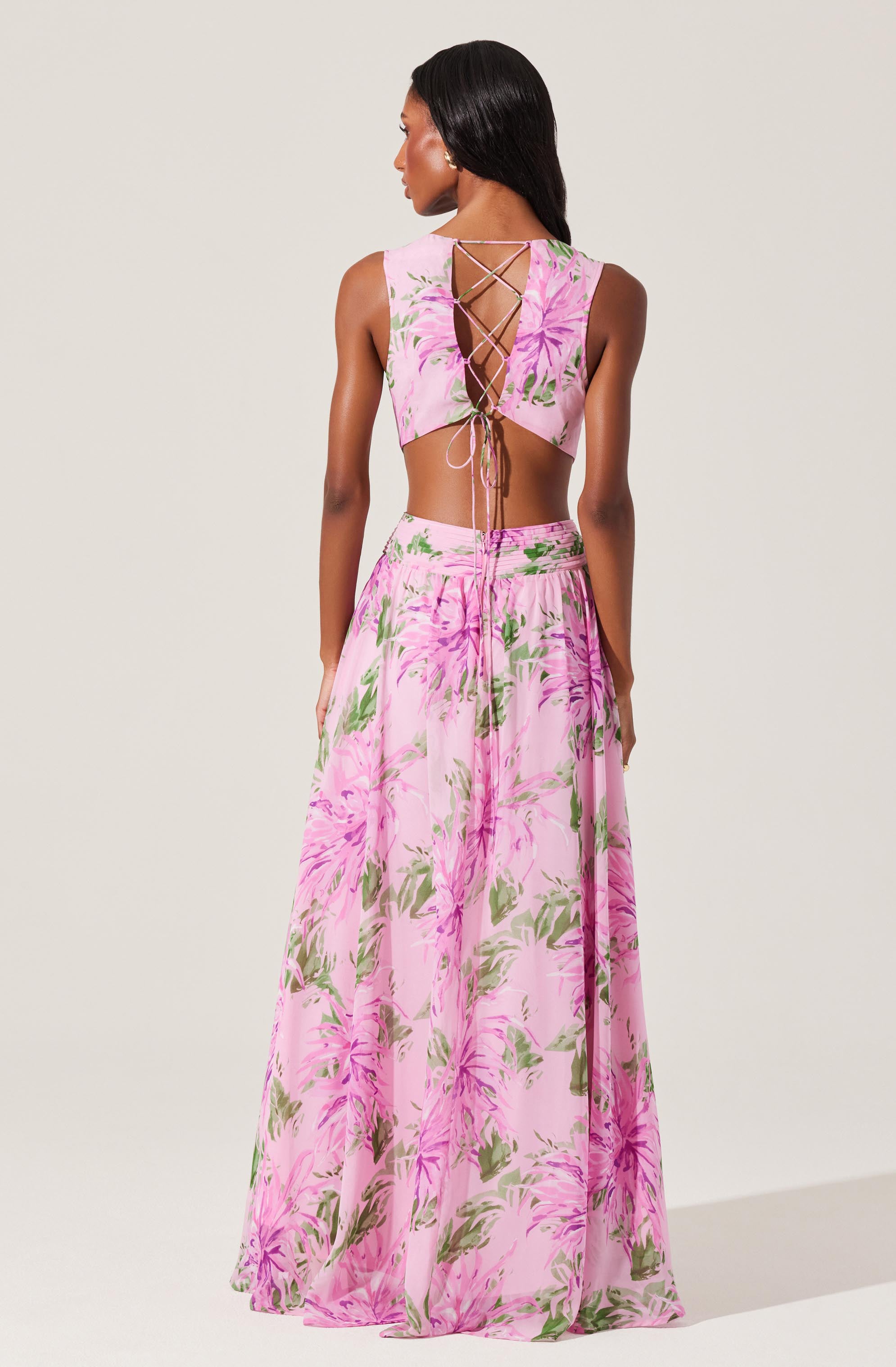 Noya Floral Cutout Maxi Dress