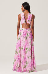 Noya Floral Cutout Maxi Dress