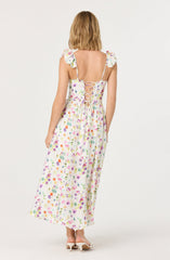 Wedelia Floral Bustier Midi Dress