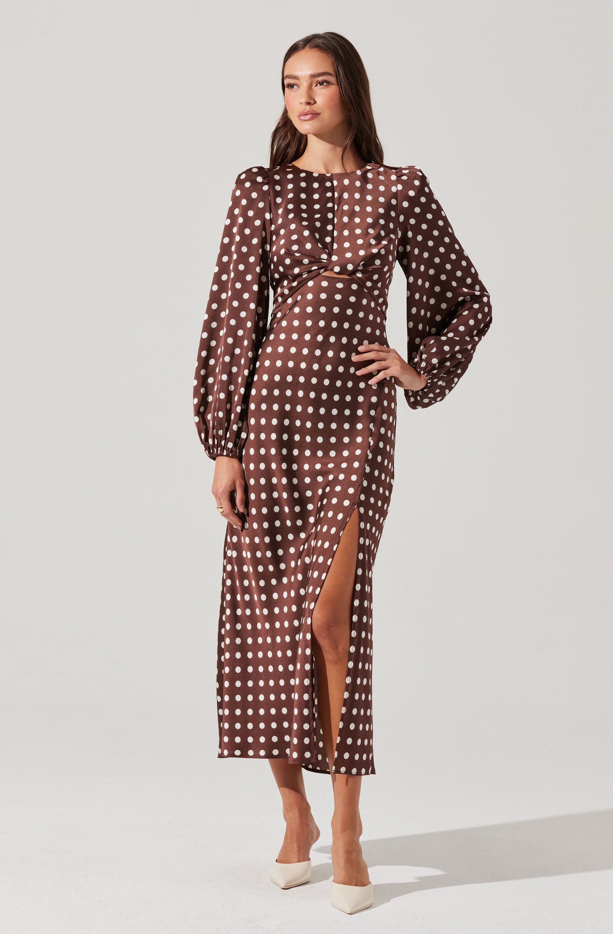 Suzy Polka Dot Midi Dress