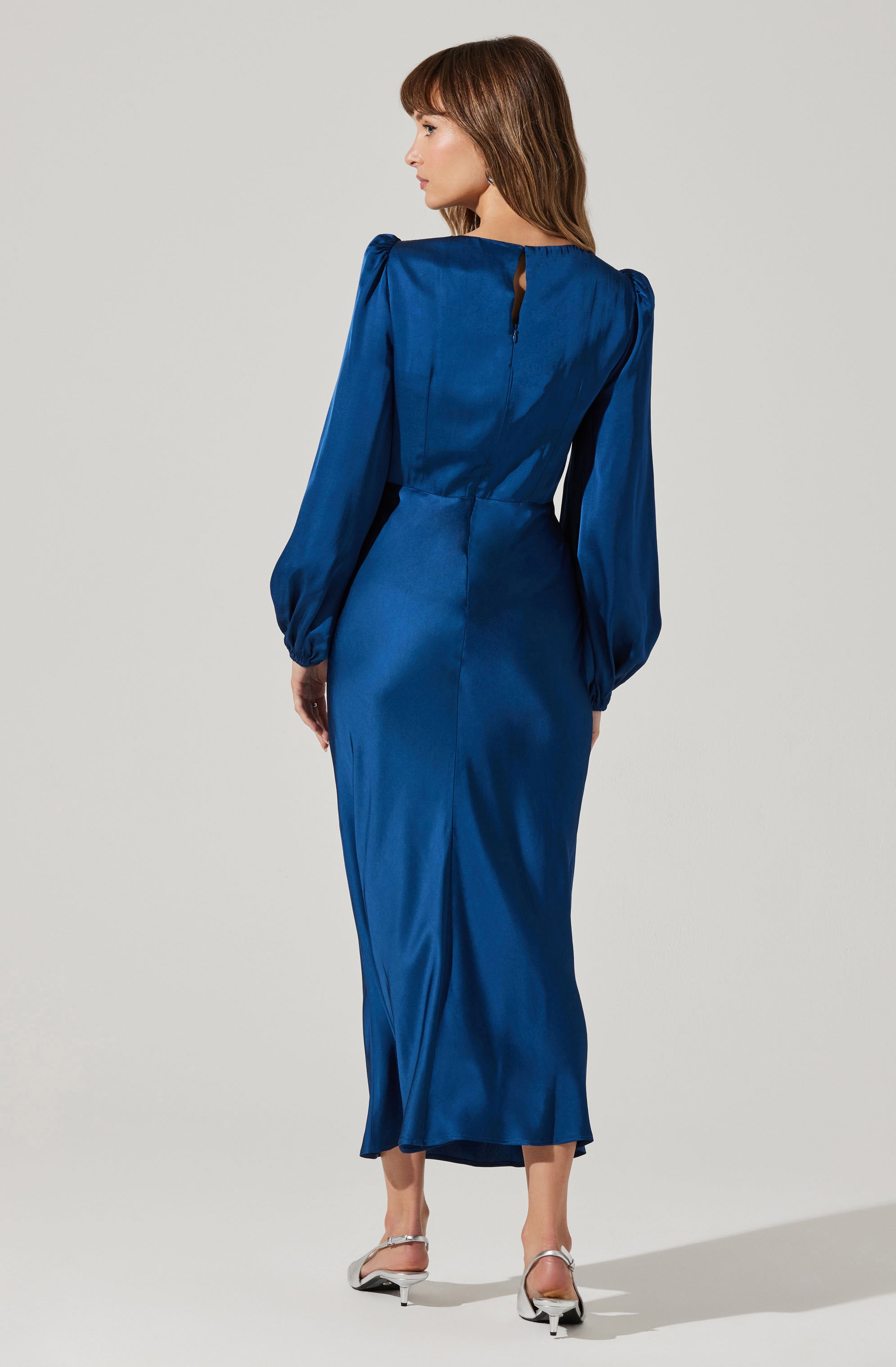 Suzy Satin Cutout Maxi Dress