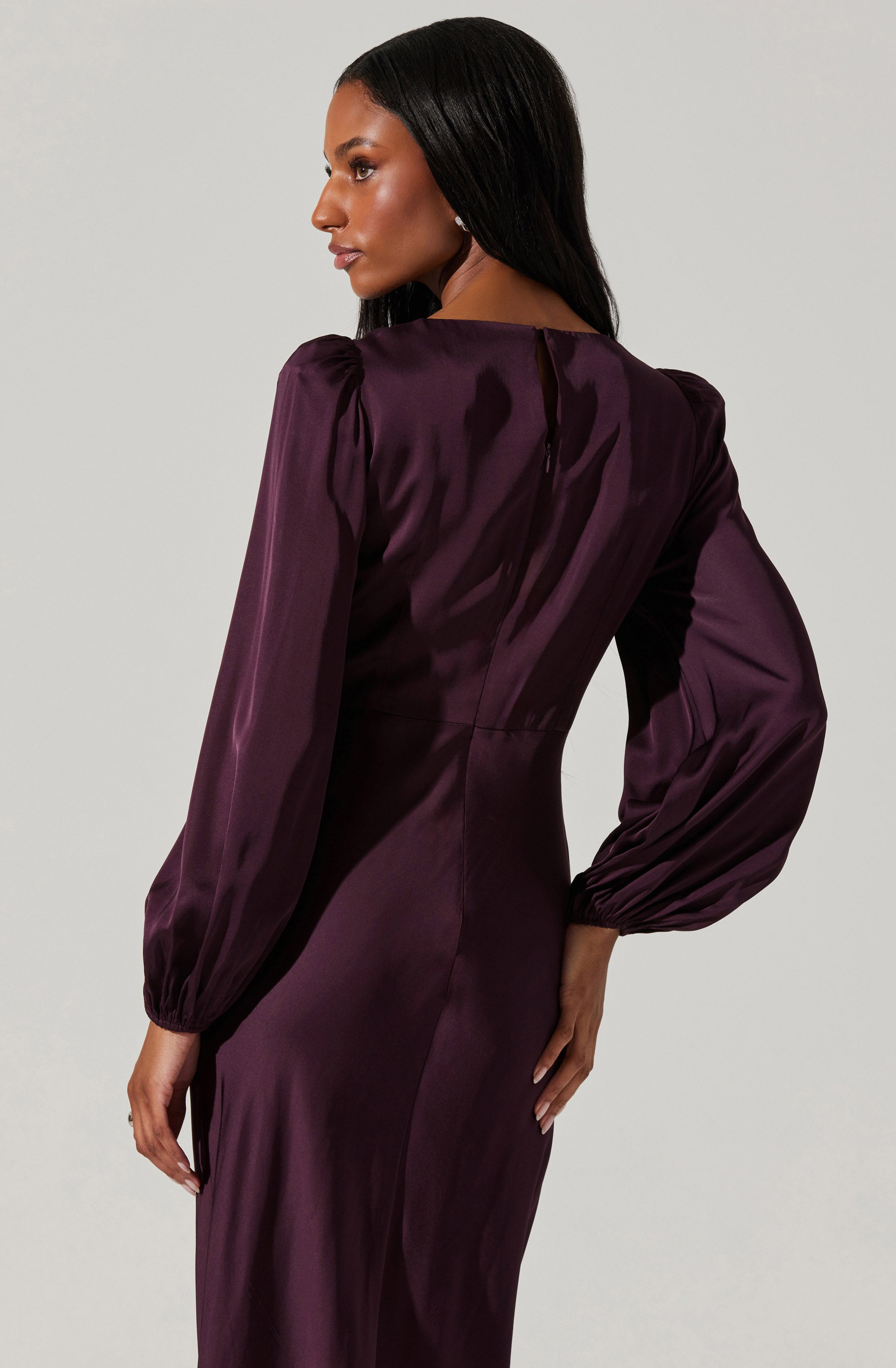 Suzy Satin Cutout Maxi Dress