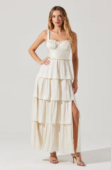 Tempany Tiered Bustier Maxi Dress