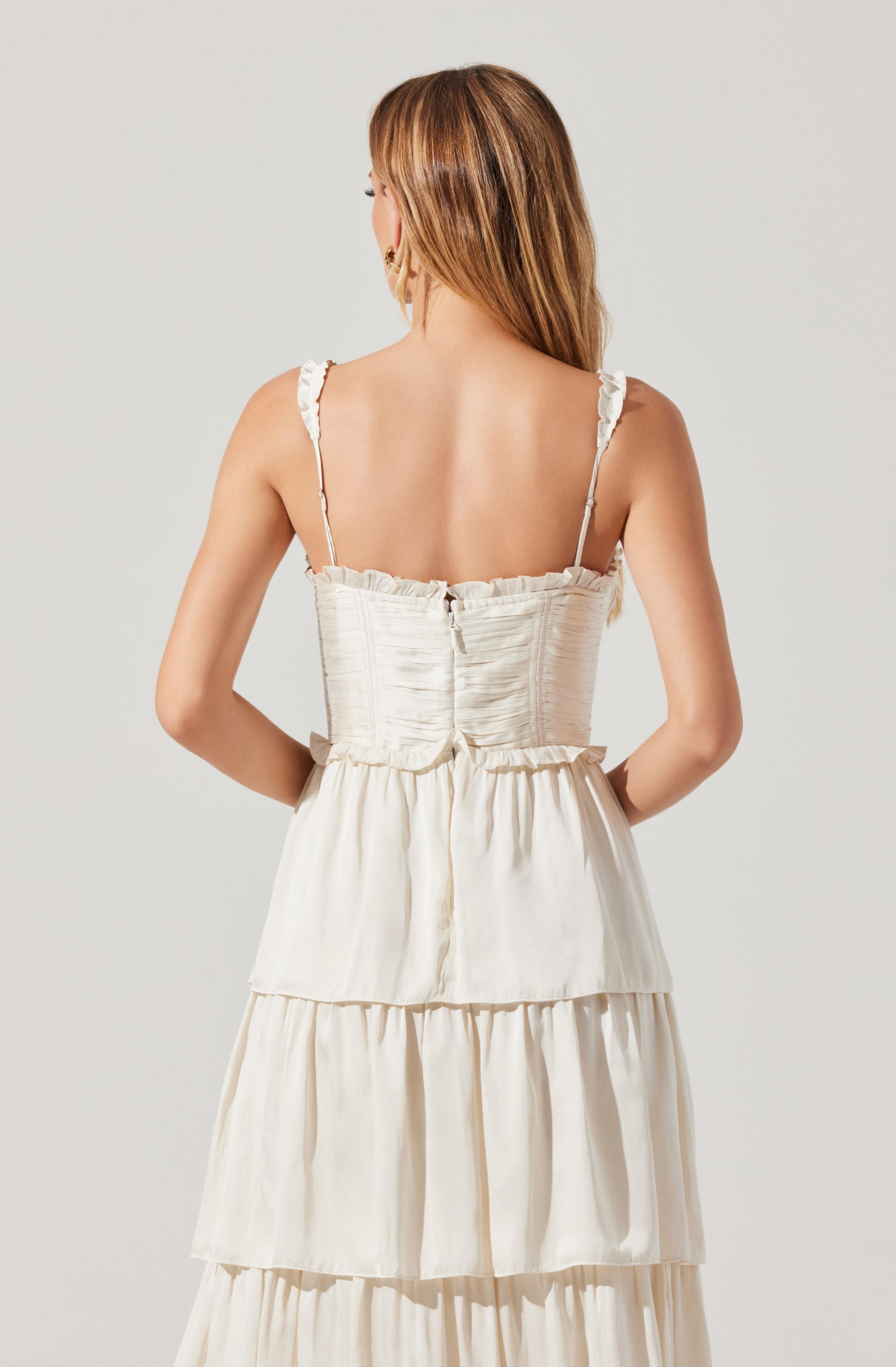 Tempany Tiered Bustier Maxi Dress