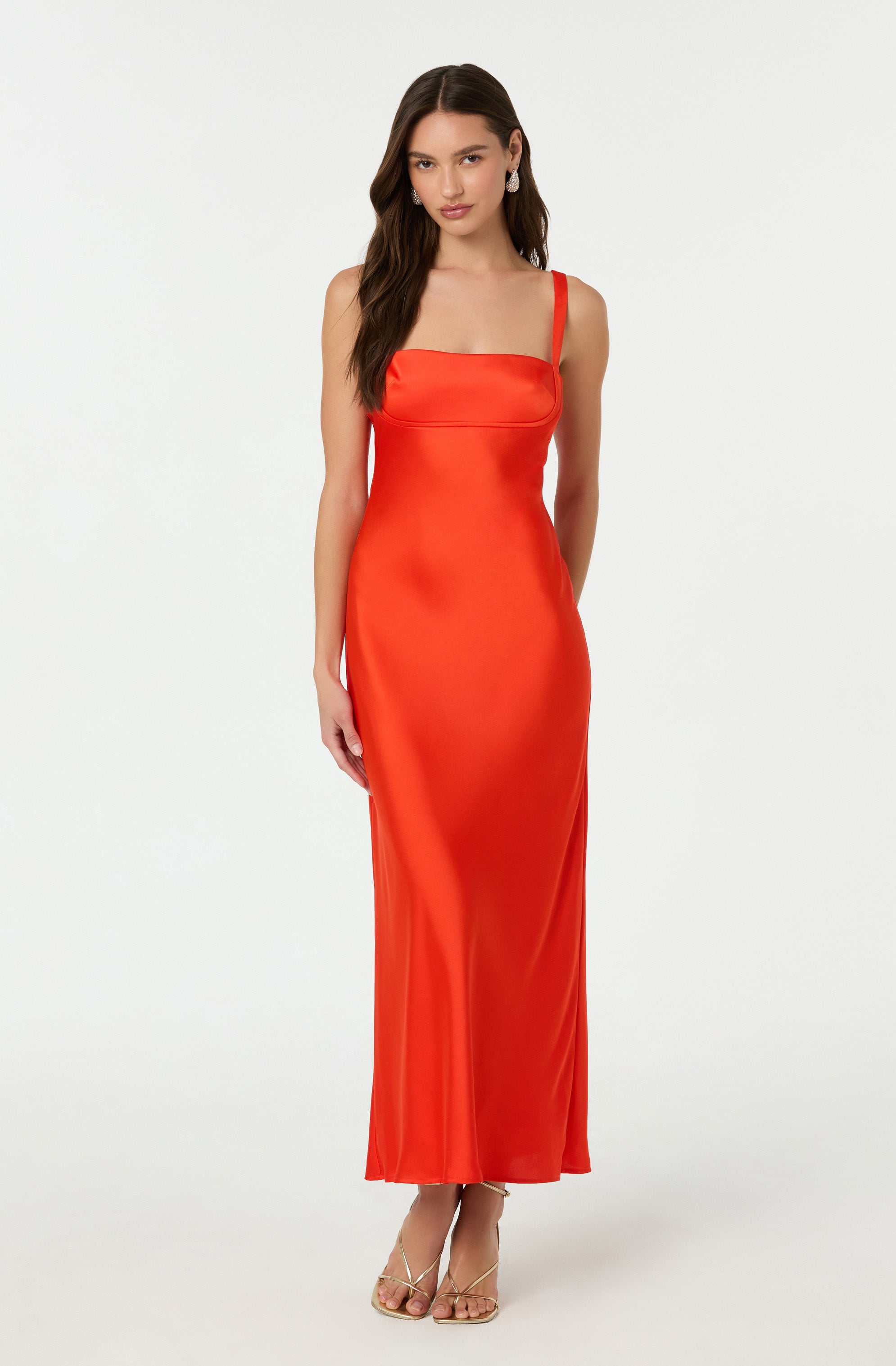 Stacie Satin Maxi Dress