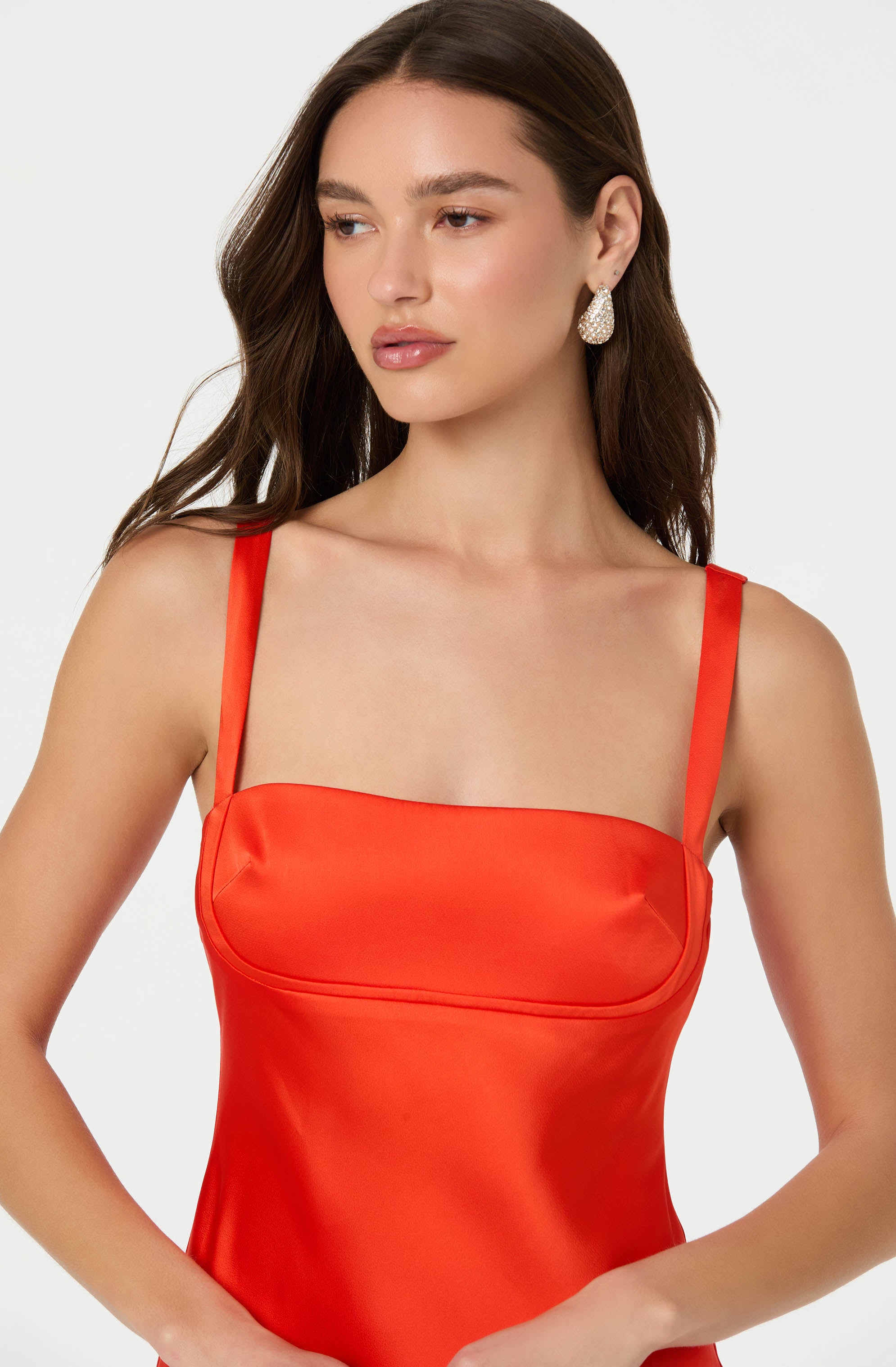 Stacie Satin Maxi Dress