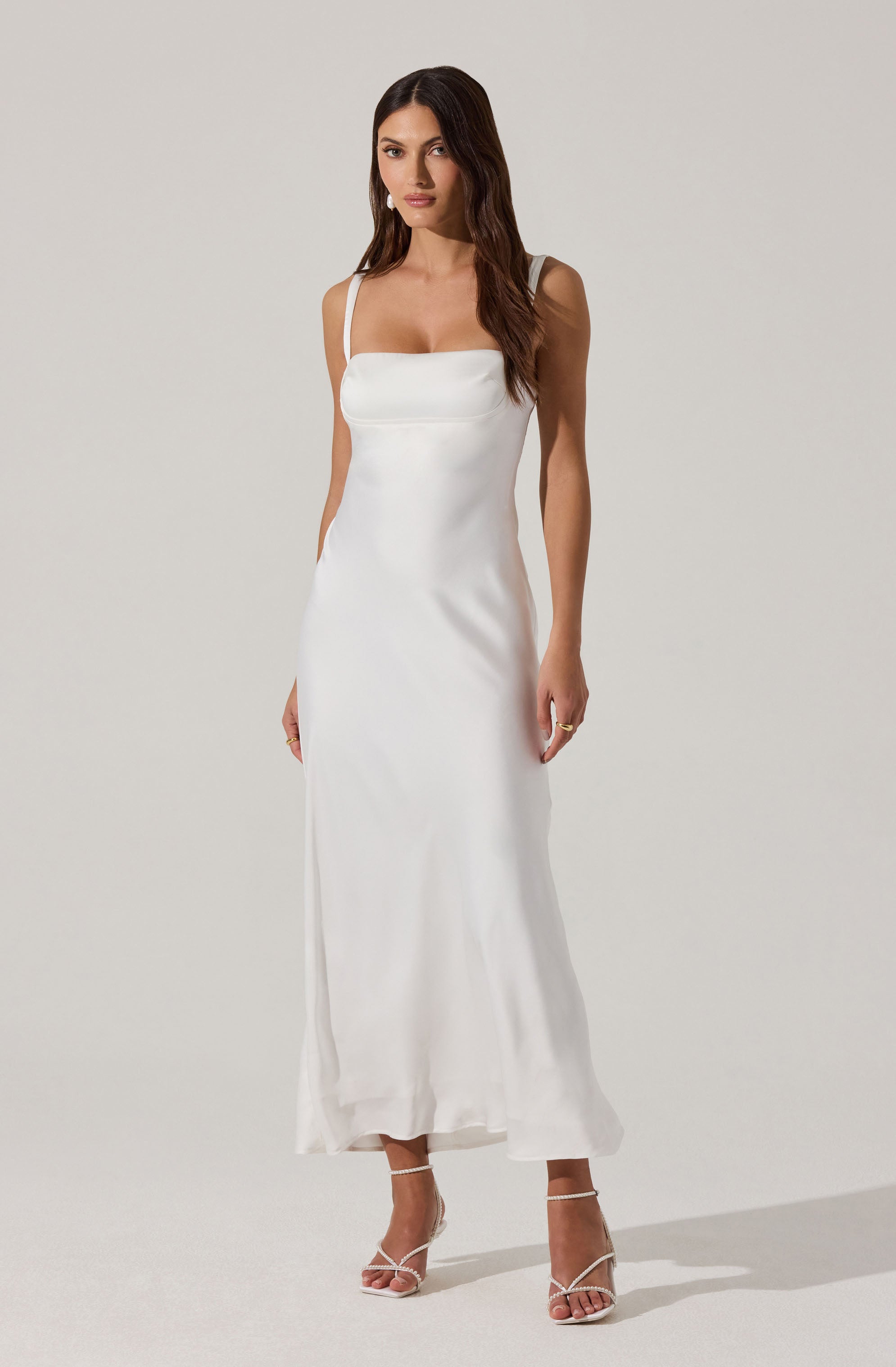 Stacie Satin Maxi Dress