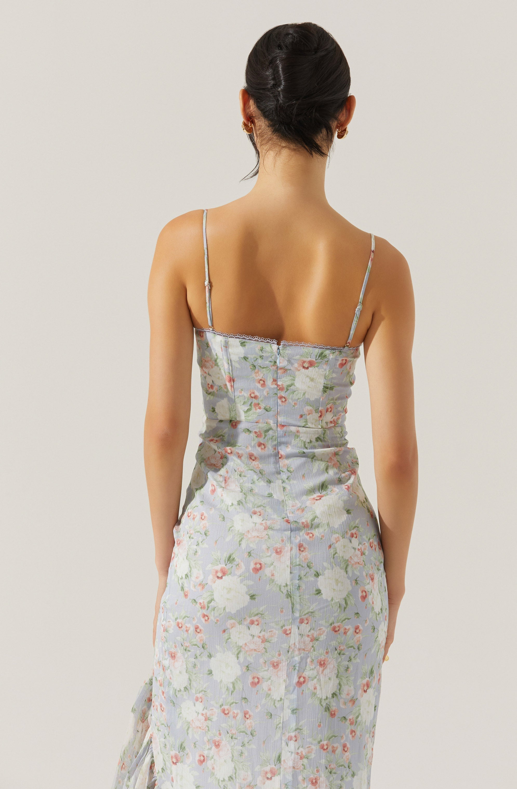 Brisbane Asymmetrical Floral Midi Dress