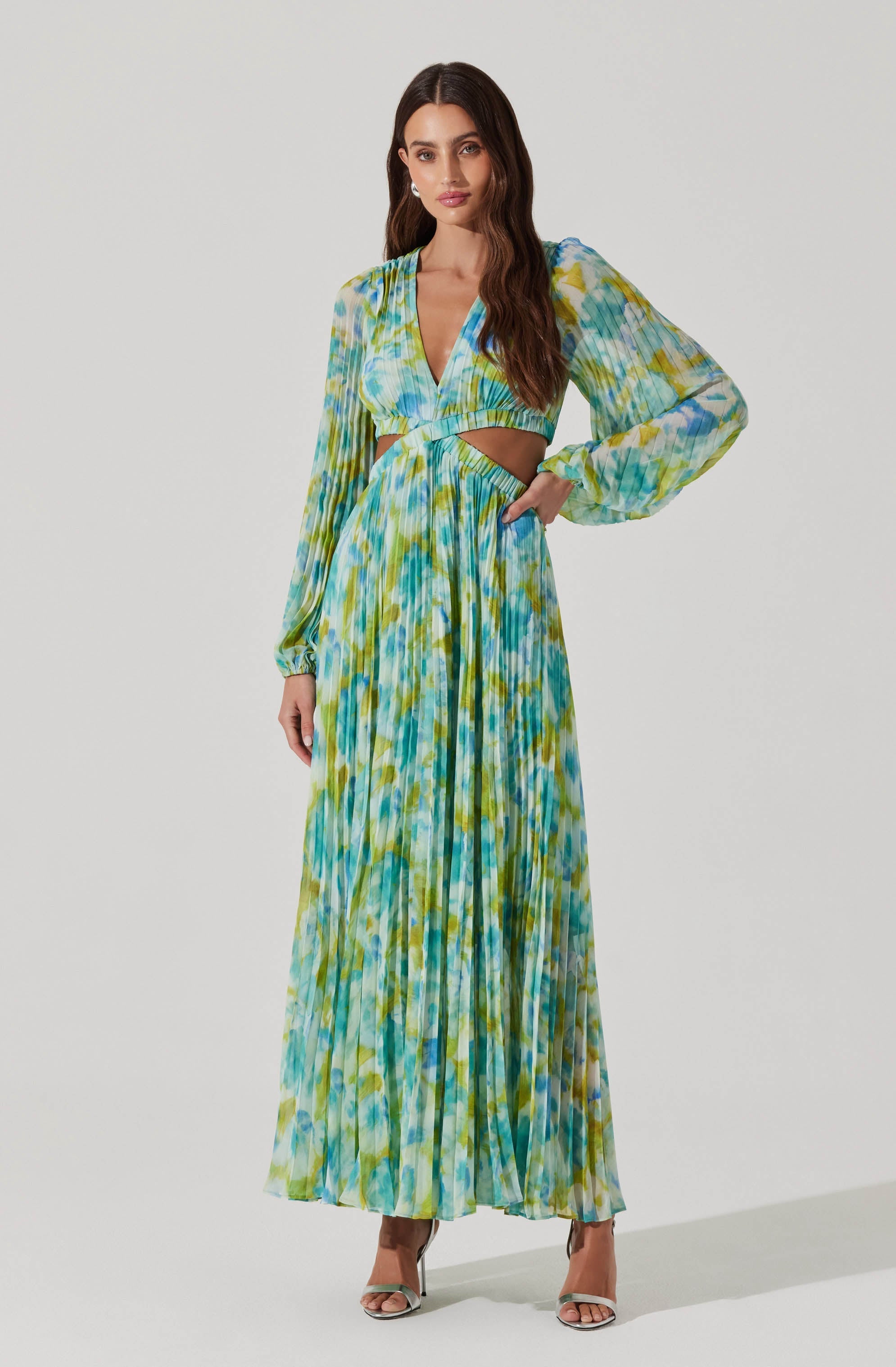 Revery Floral Long Sleeve Maxi Dress