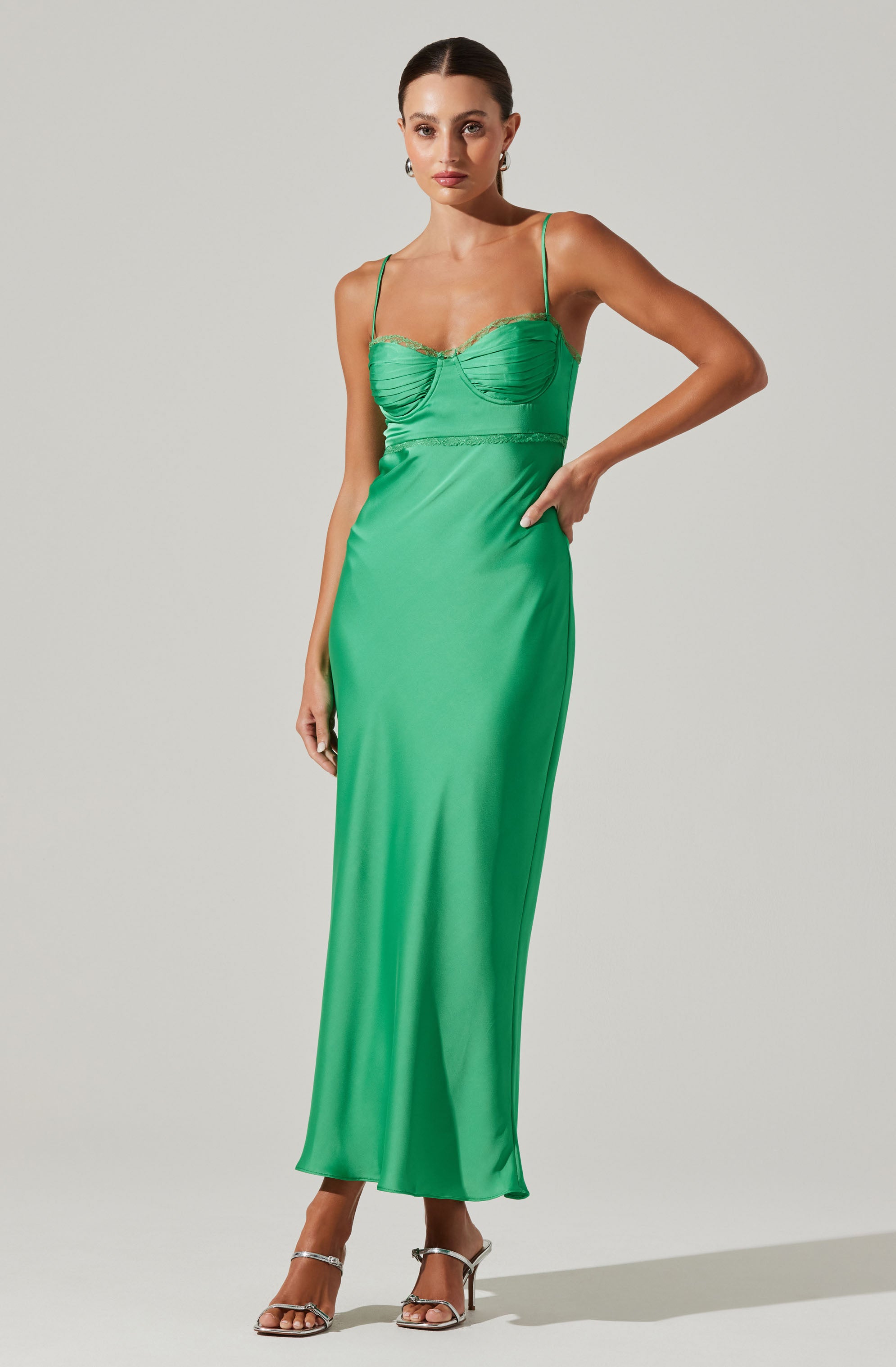 Florianne Satin Maxi Dress