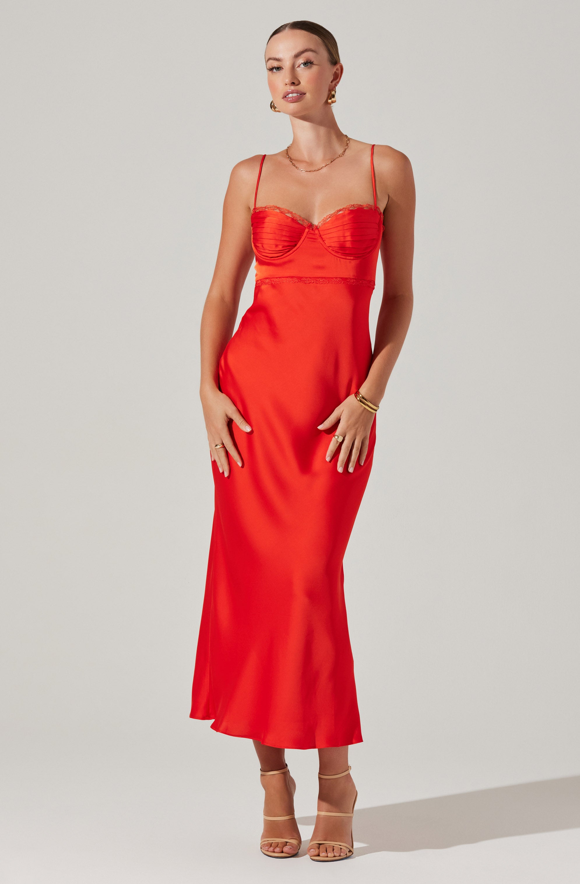 Florianne Satin Maxi Dress
