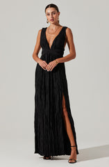 Tesni Pleated Maxi Dress