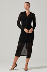 Tawna Open Stitch Midi Dress