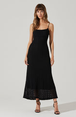 Renaisse Textured Maxi Dress