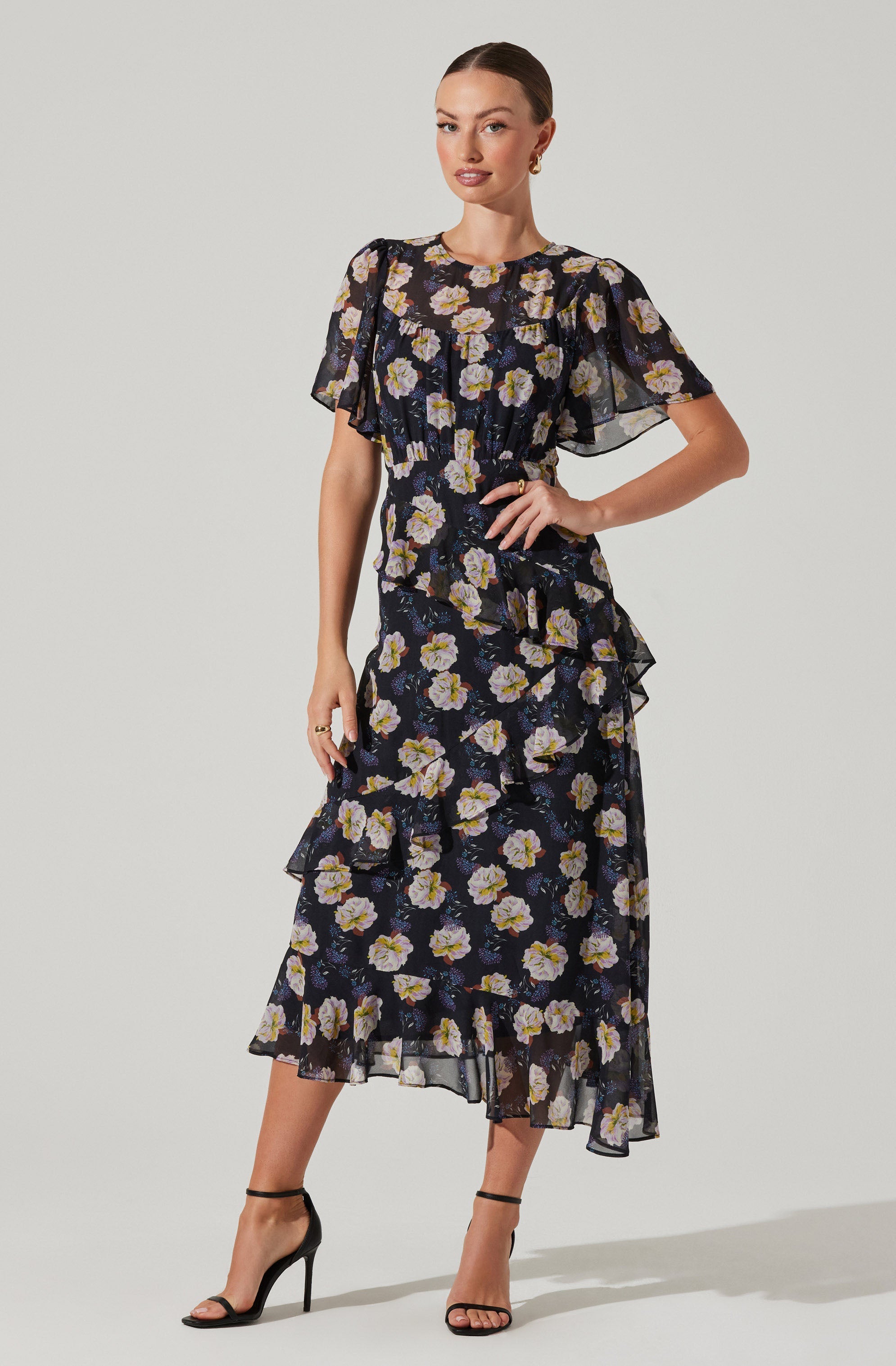 Floramae Floral Midi Dress