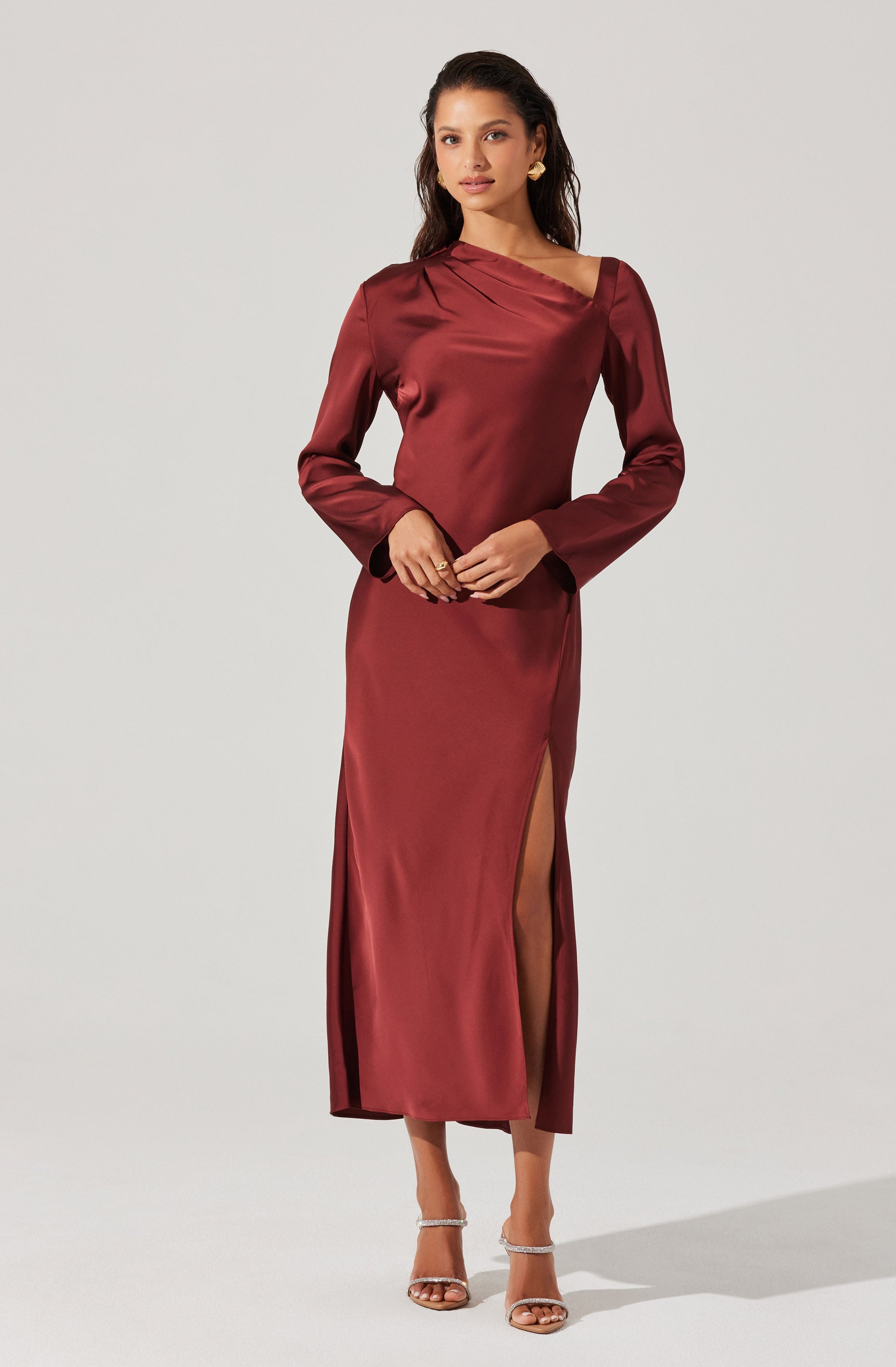 Catriona Satin Maxi Dress