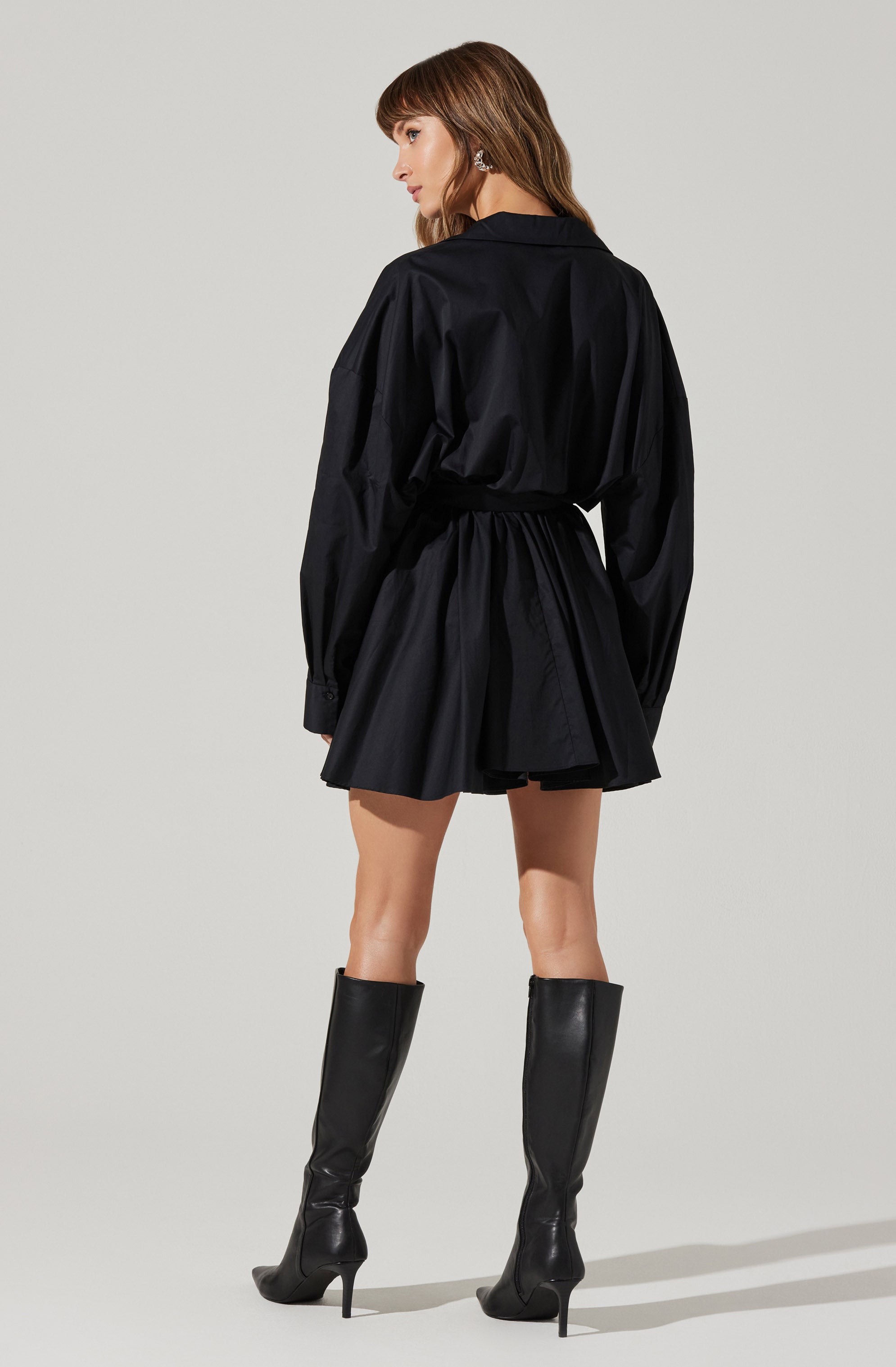 Winica Belted Mini Shirtdress