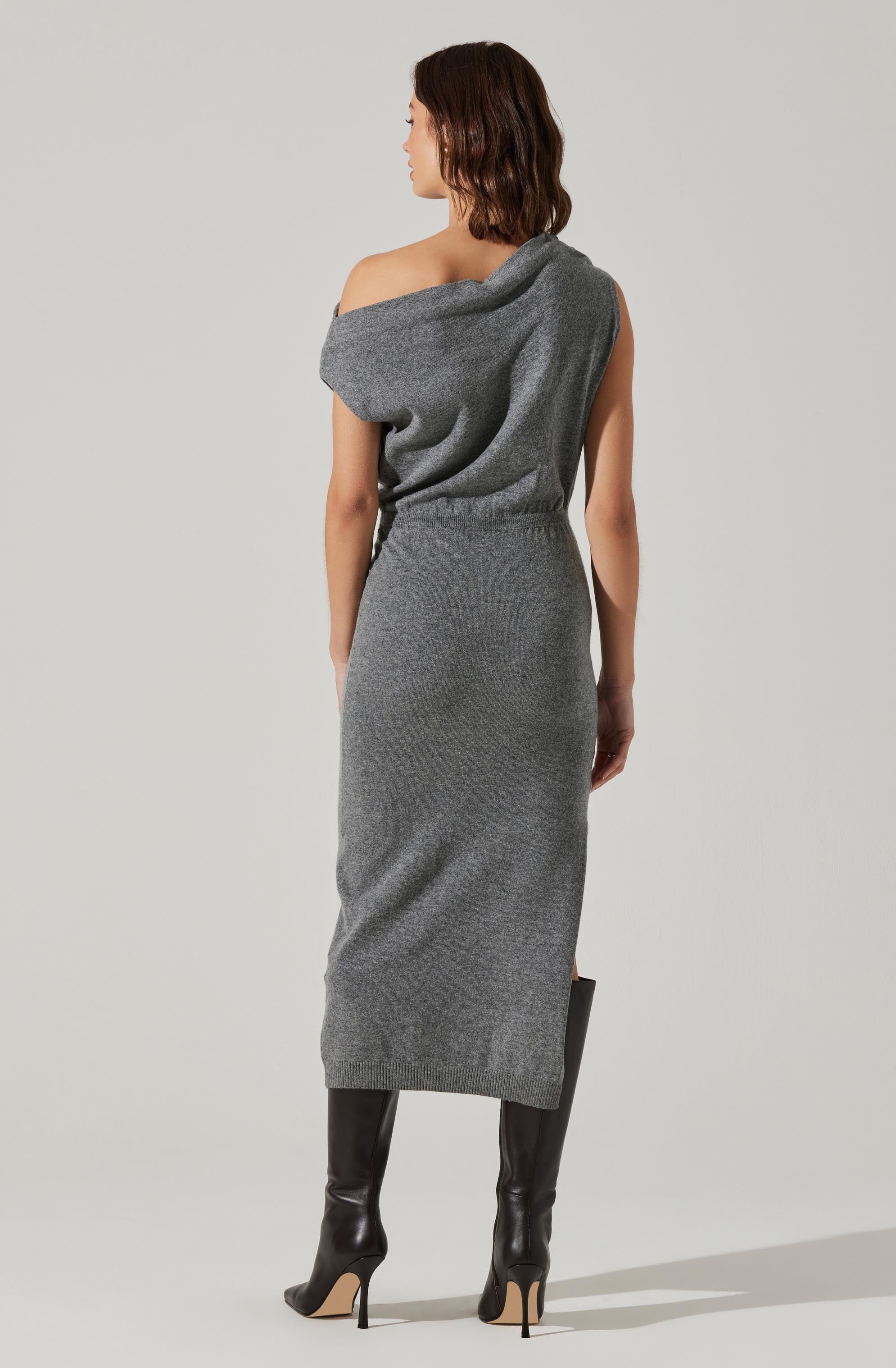Val One Shoulder Sweater Dress