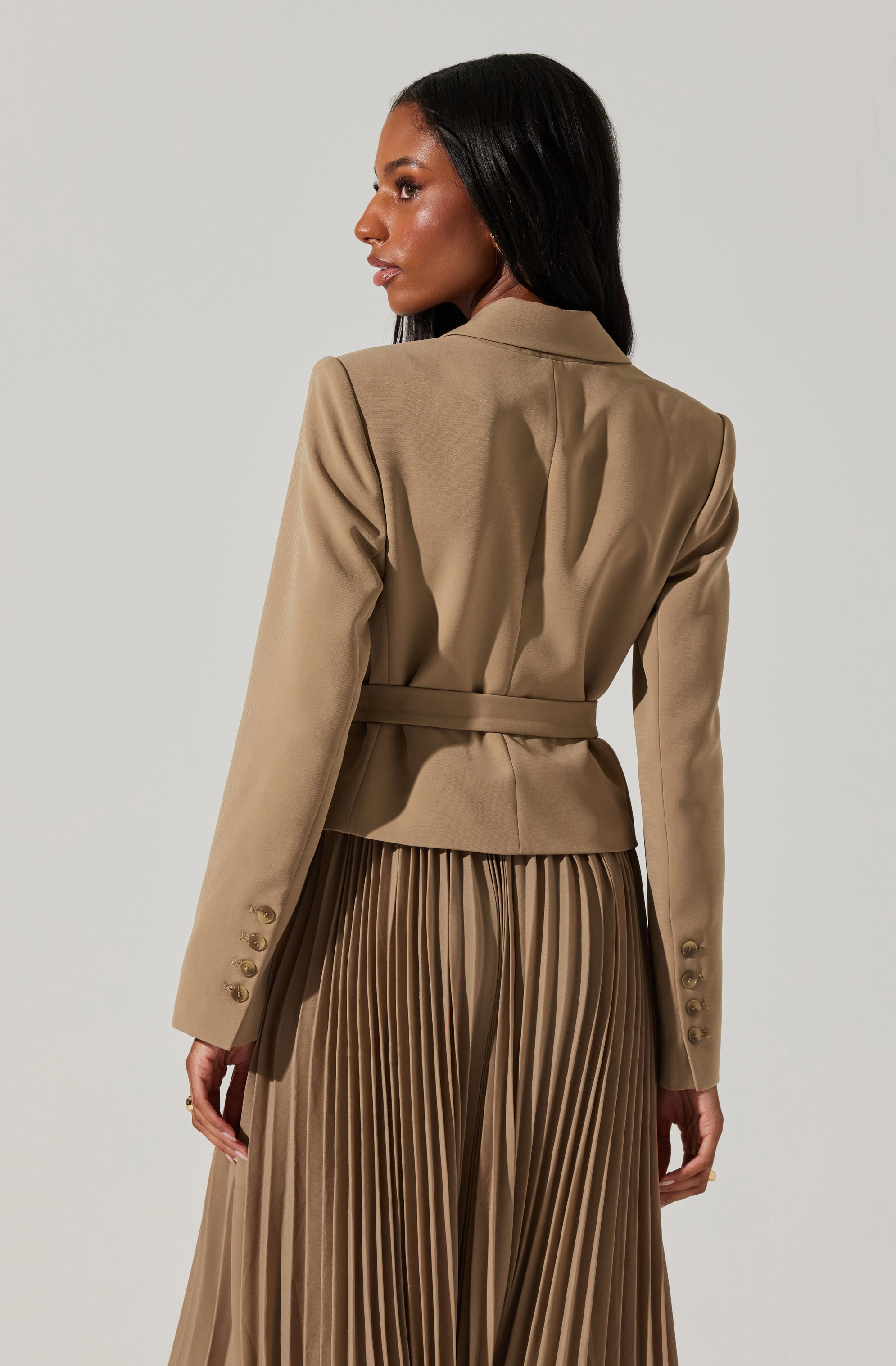 Sekani Mixed Media Wrap Dress