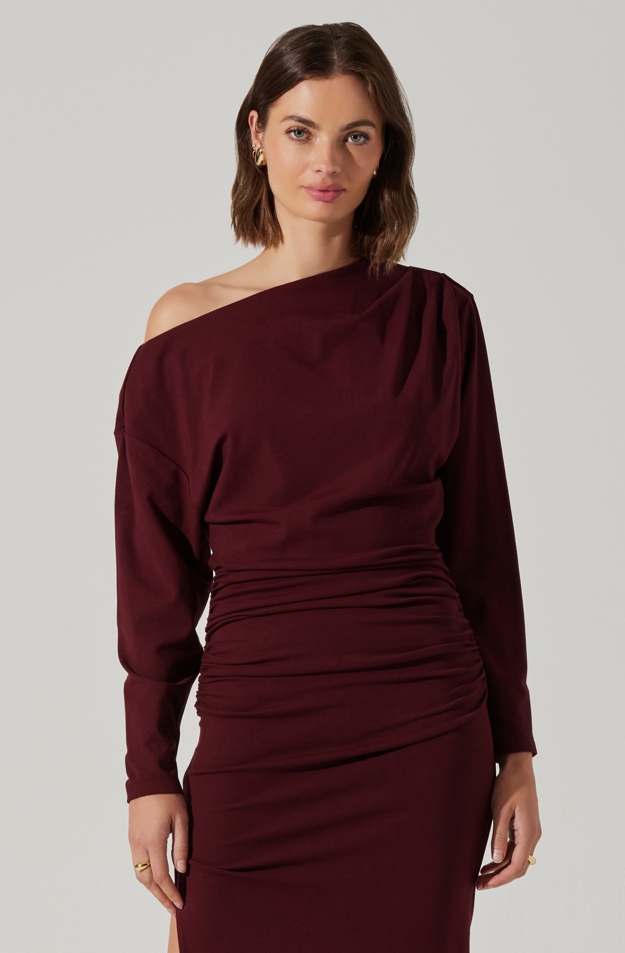 Nary Off Shoulder Midi Dress