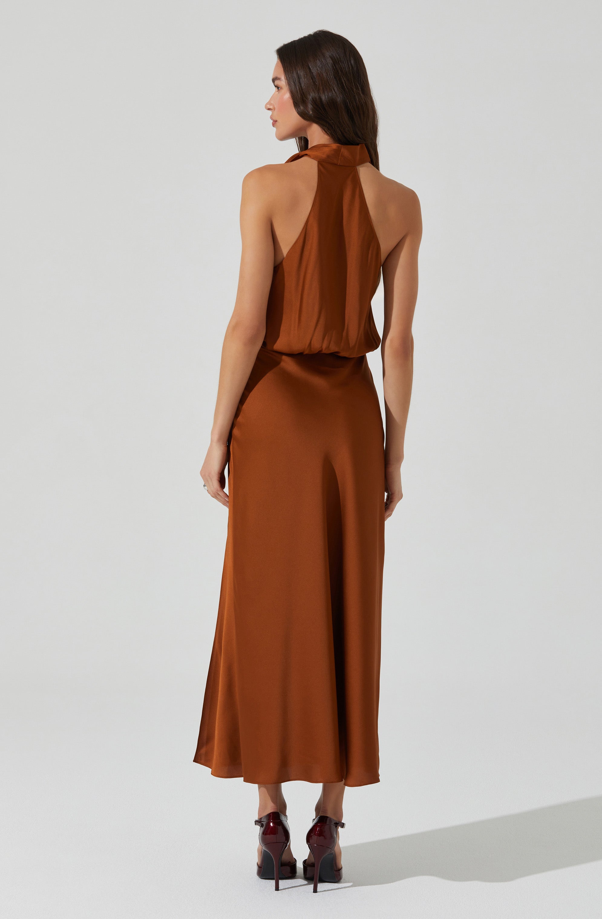 Jelyn Satin Midi Dress