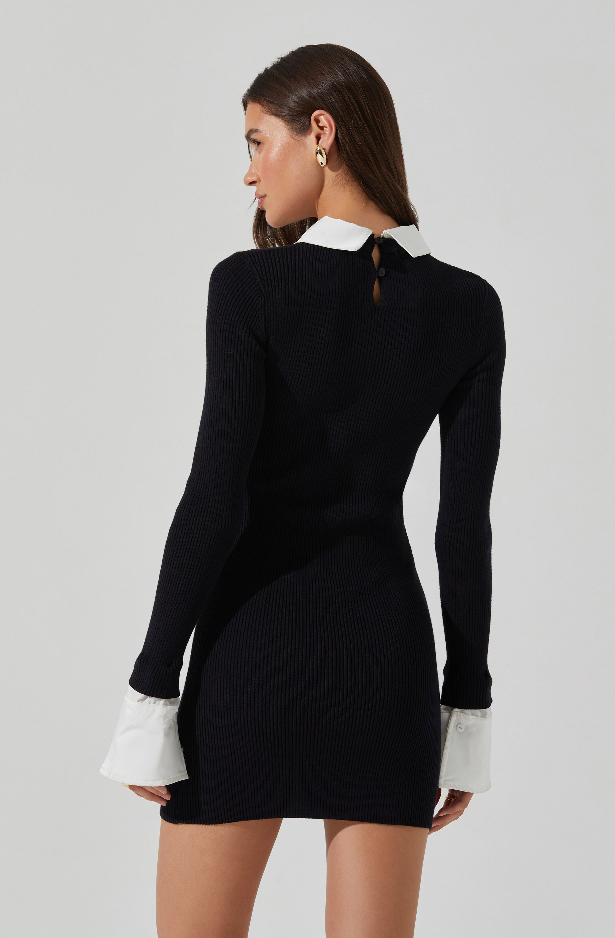 Alexia Mixed Media Mini Dress