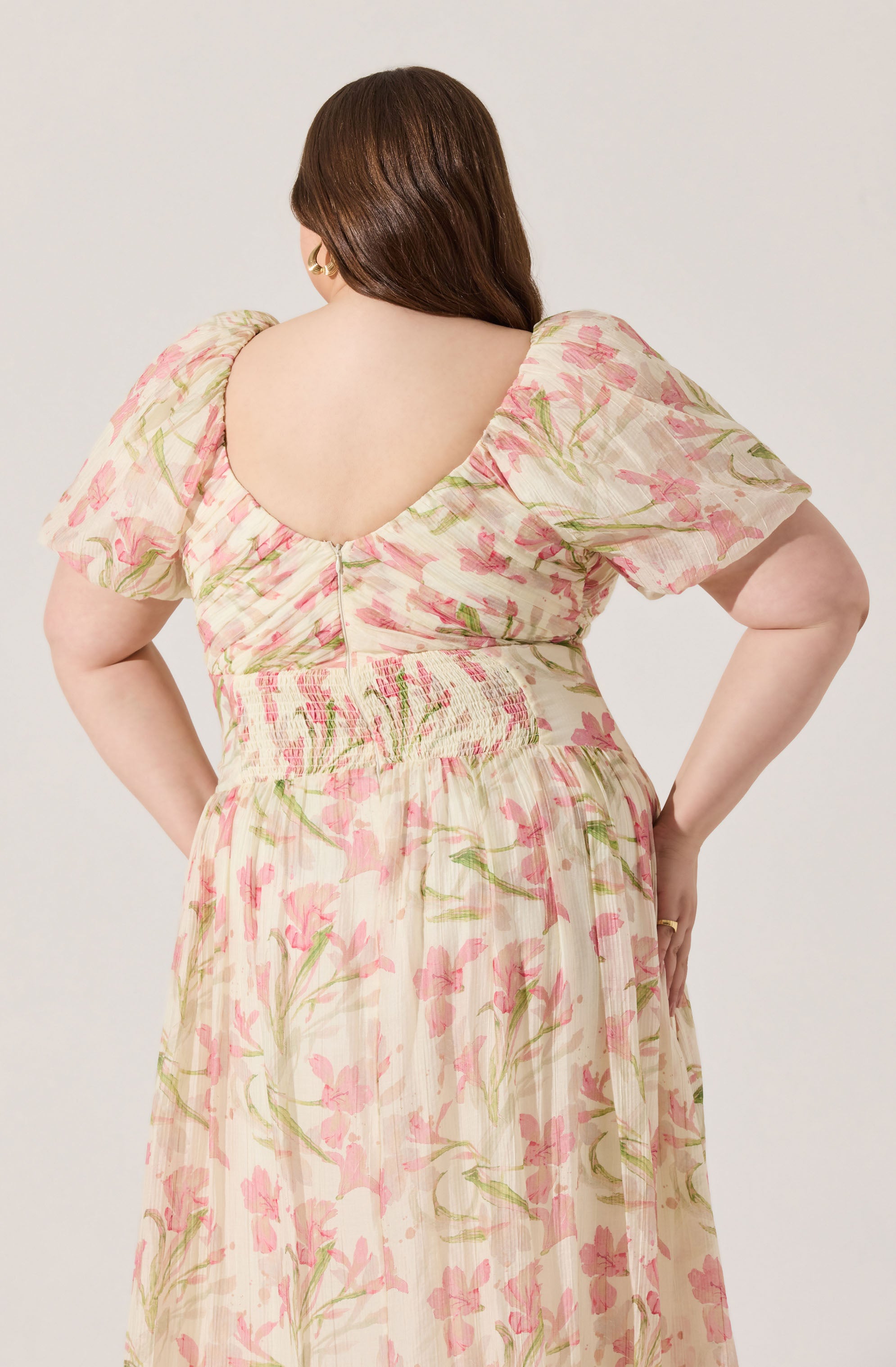 Sasilia Floral Puff Sleeve Dress