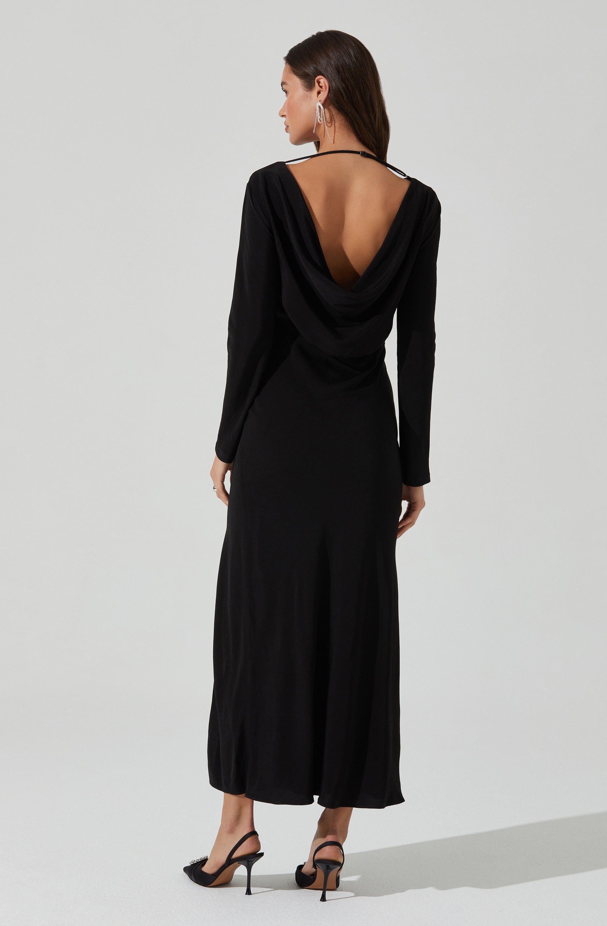 Decima Cowl Neck Maxi Dress