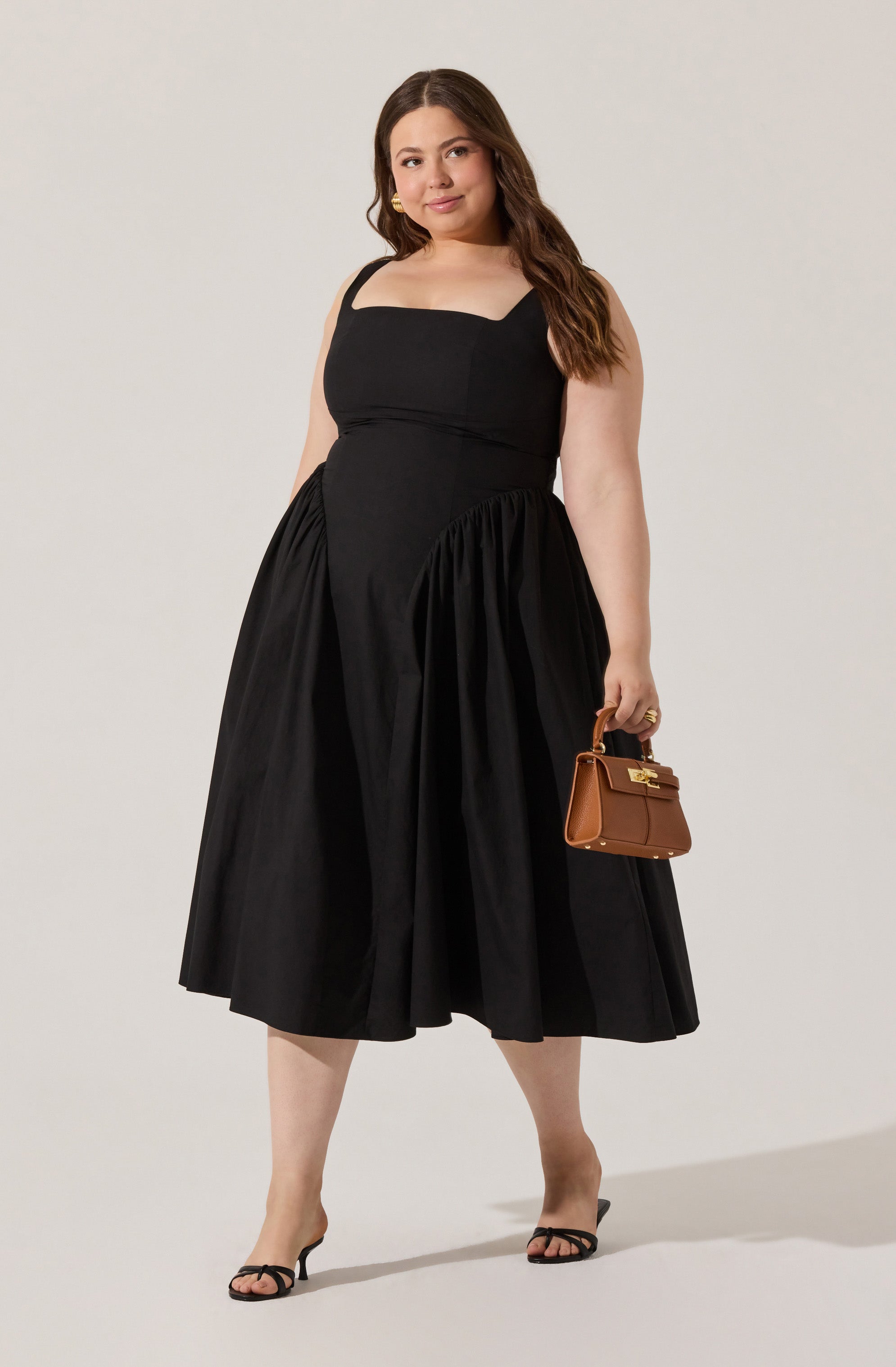 Vinya Poplin Drop Waist Dress