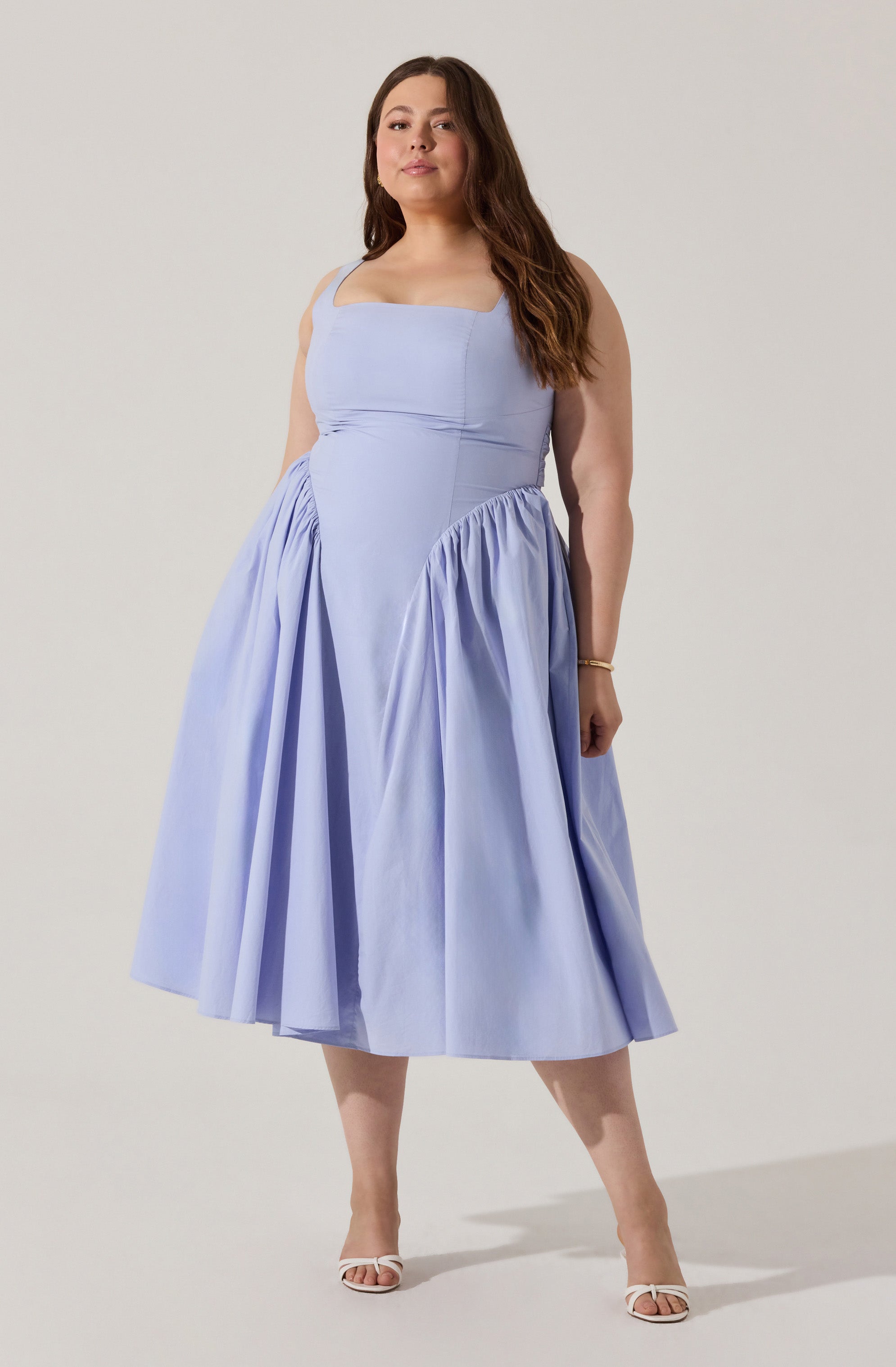 Vinya Poplin Drop Waist Dress