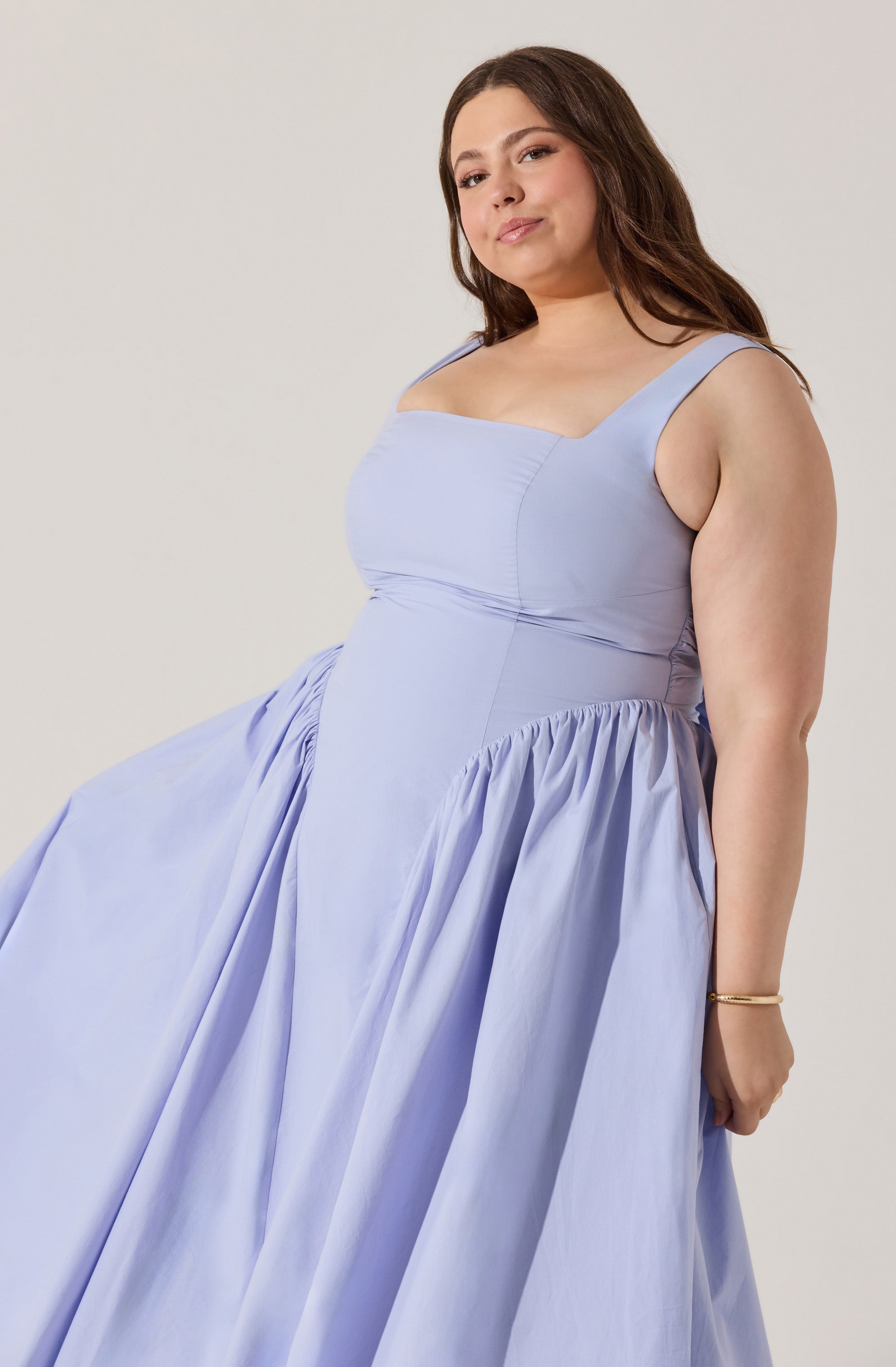 Vinya Poplin Drop Waist Dress