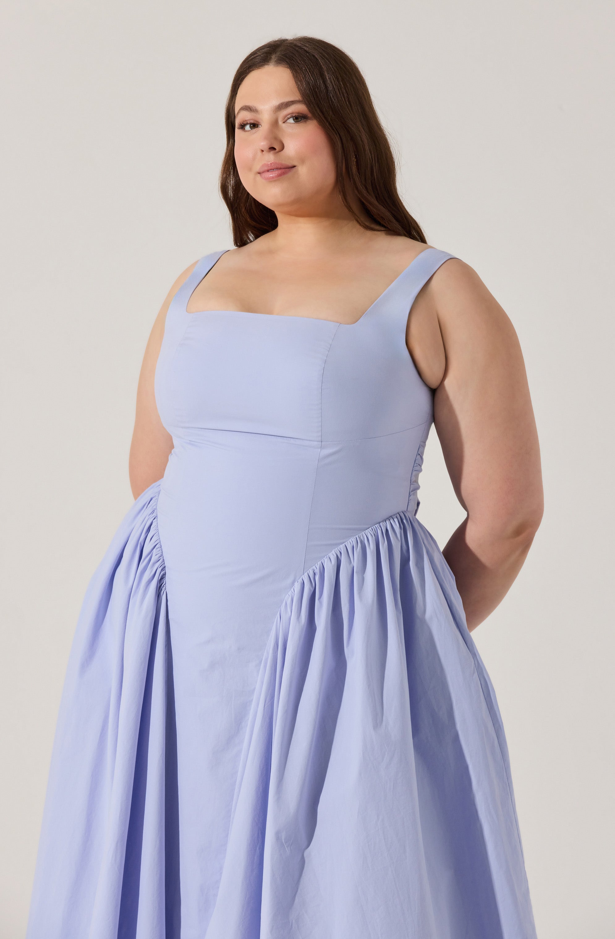 Vinya Poplin Drop Waist Dress