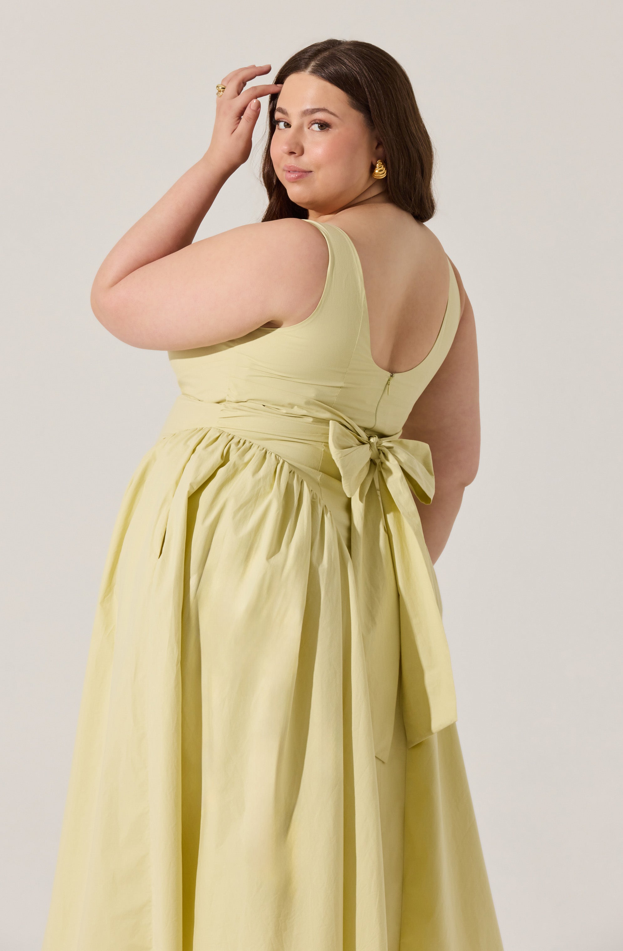 Vinya Poplin Drop Waist Dress