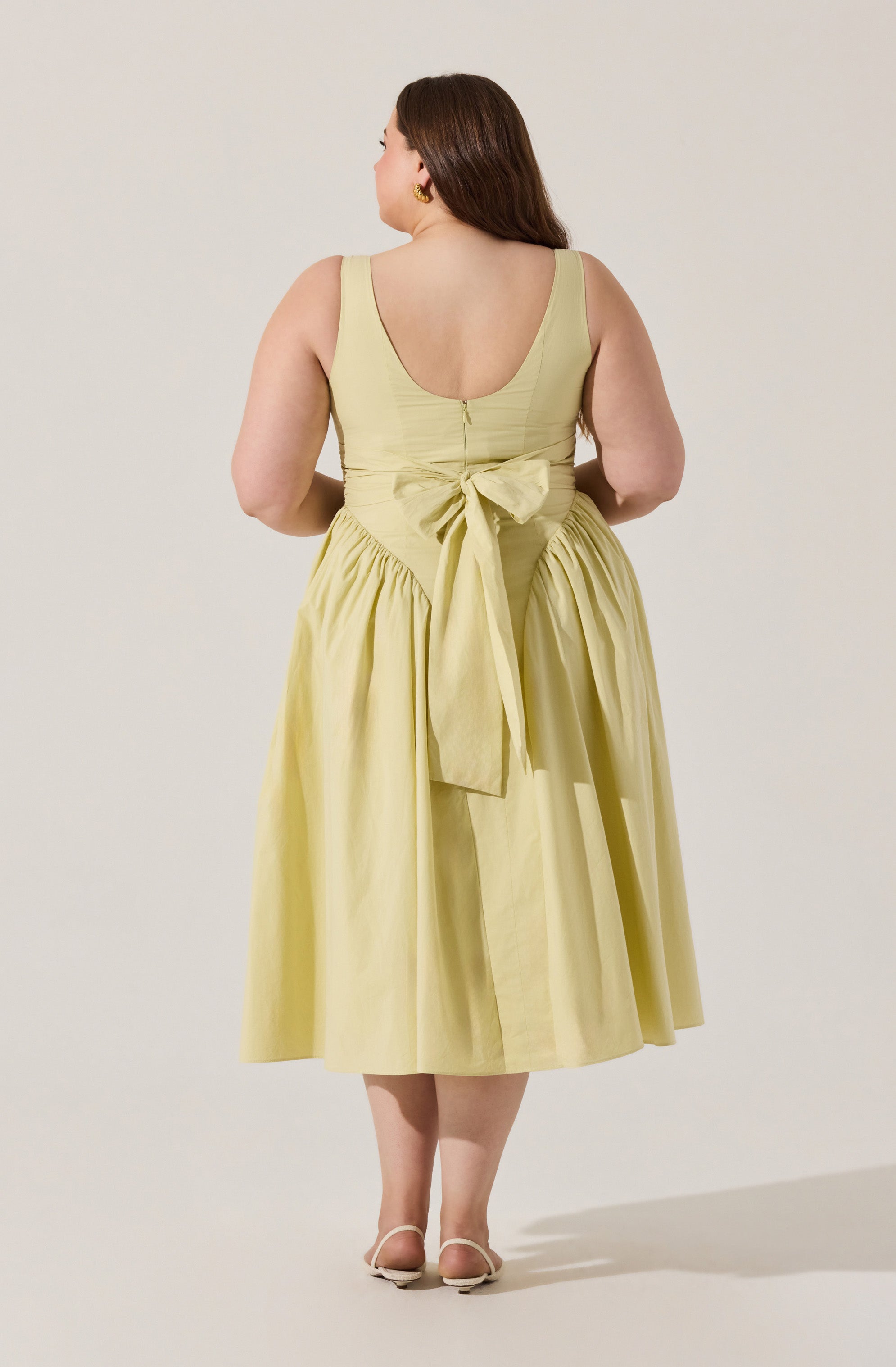 Vinya Poplin Drop Waist Dress