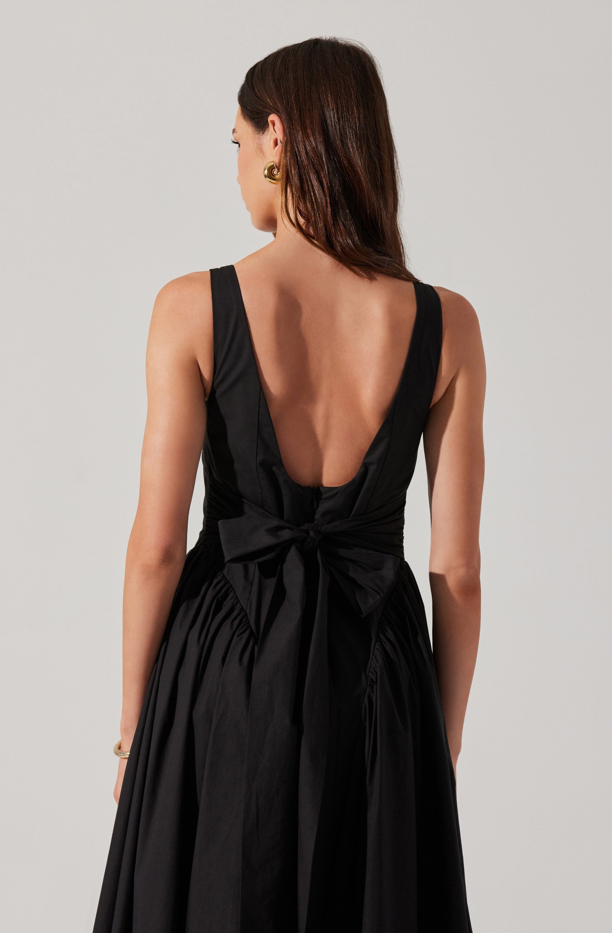 Vinya Poplin Drop Waist Dress