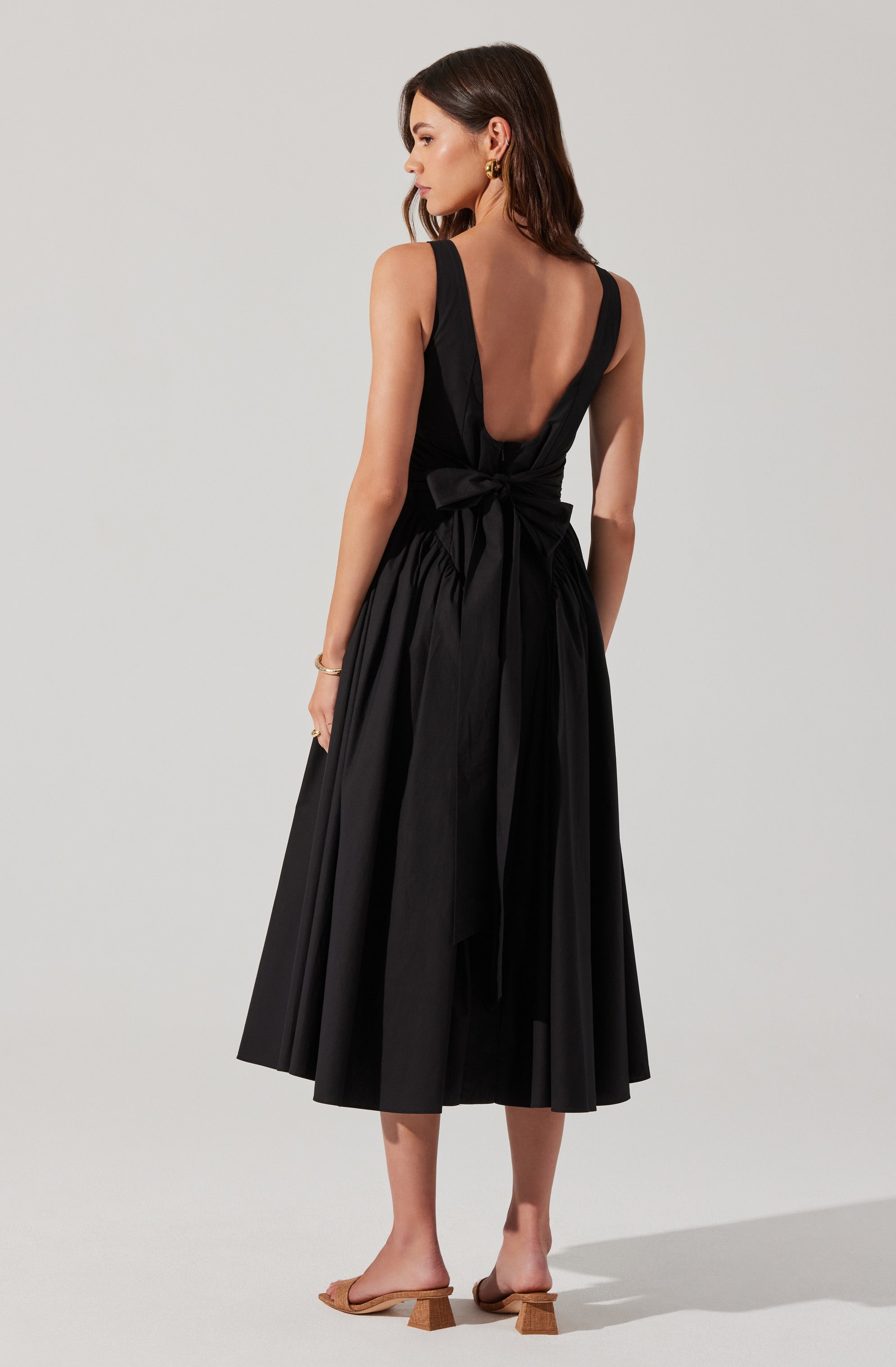 Vinya Poplin Drop Waist Dress