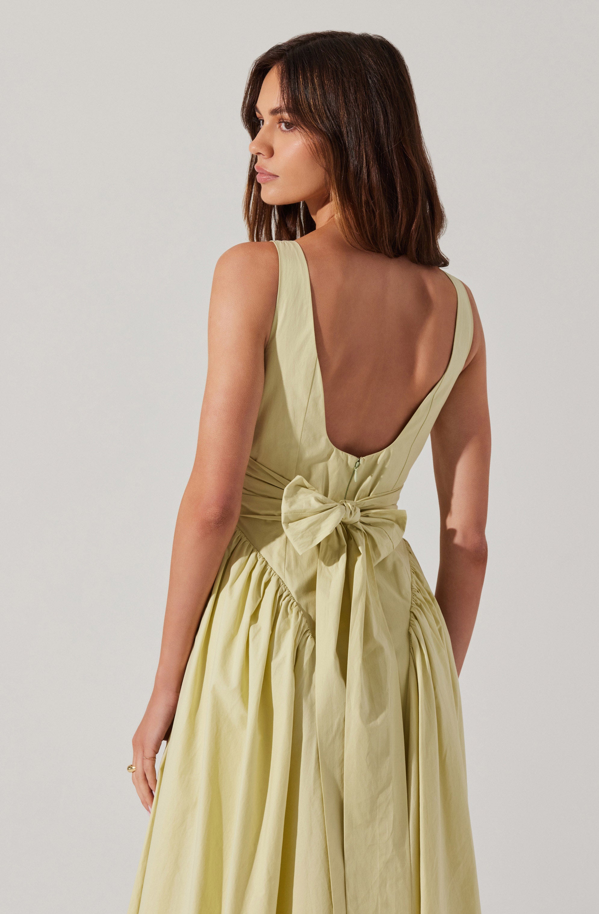 Vinya Poplin Drop Waist Dress