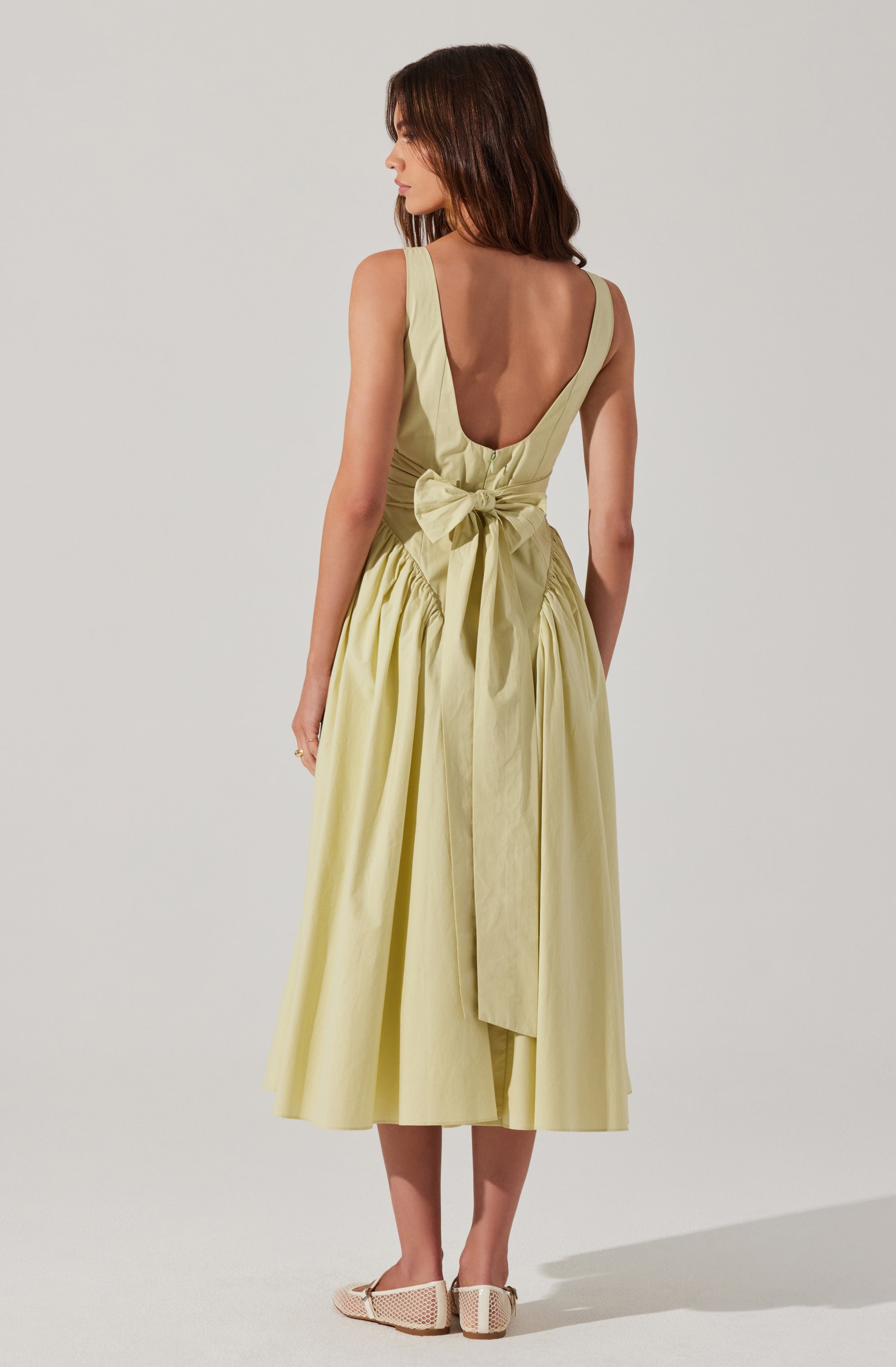 Vinya Poplin Drop Waist Dress