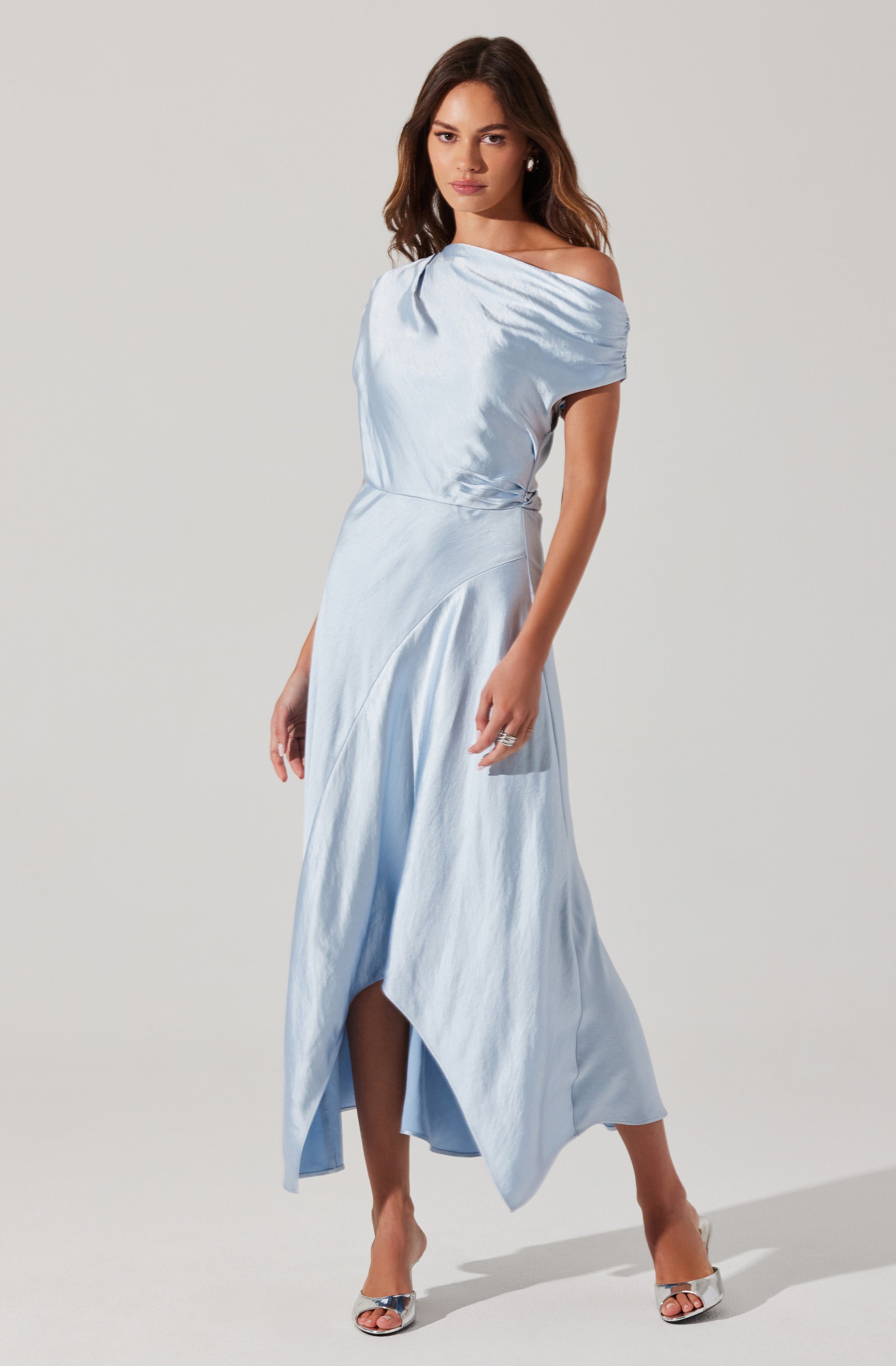 Mairyn Satin Midi Dress