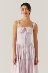 Temperance Tiered Milkmaid Maxi Dress