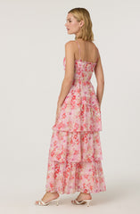 Vonnessa Pleated Tiered Maxi Dress