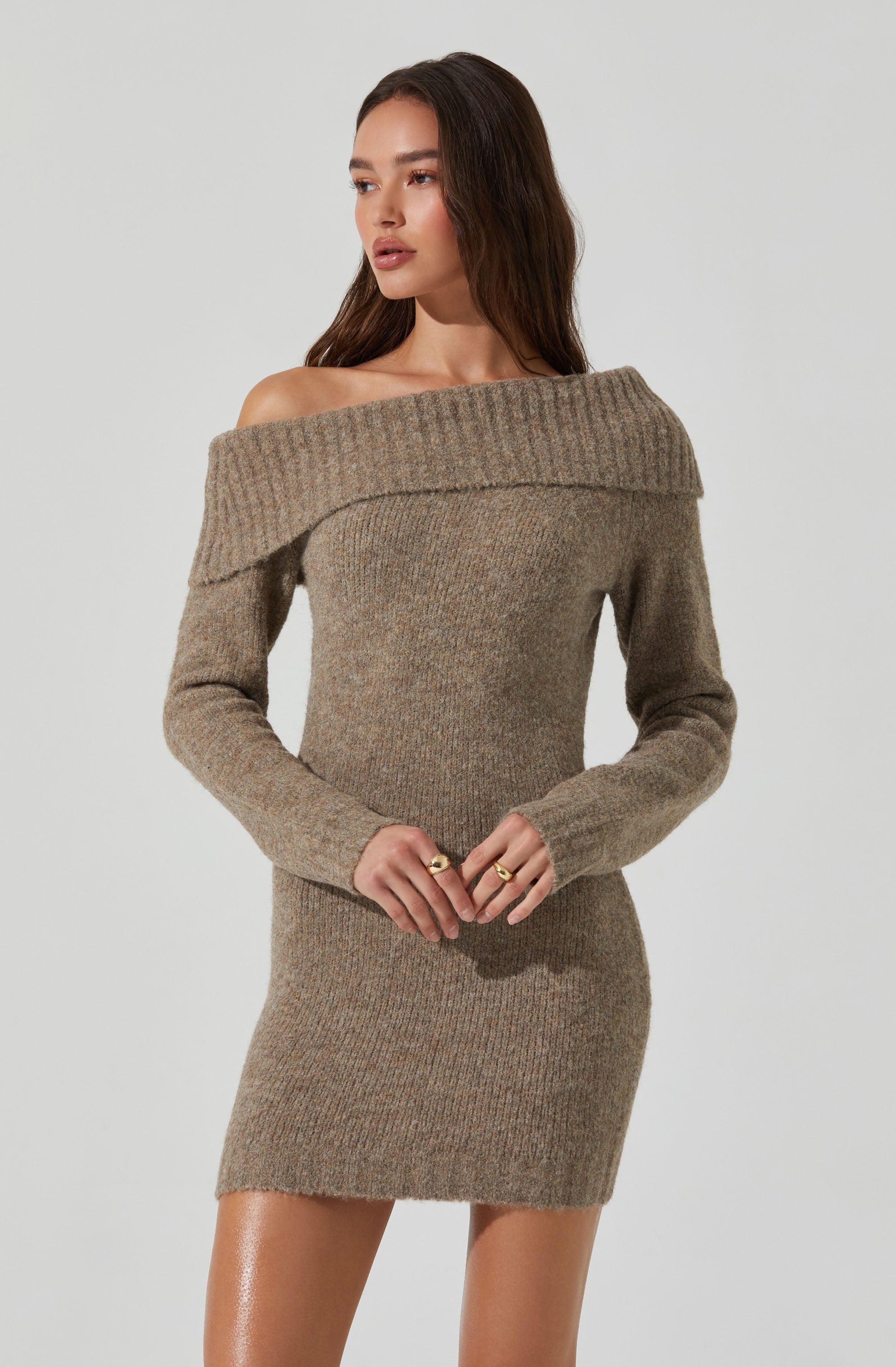 Leya Off Shoulder Sweater Dress