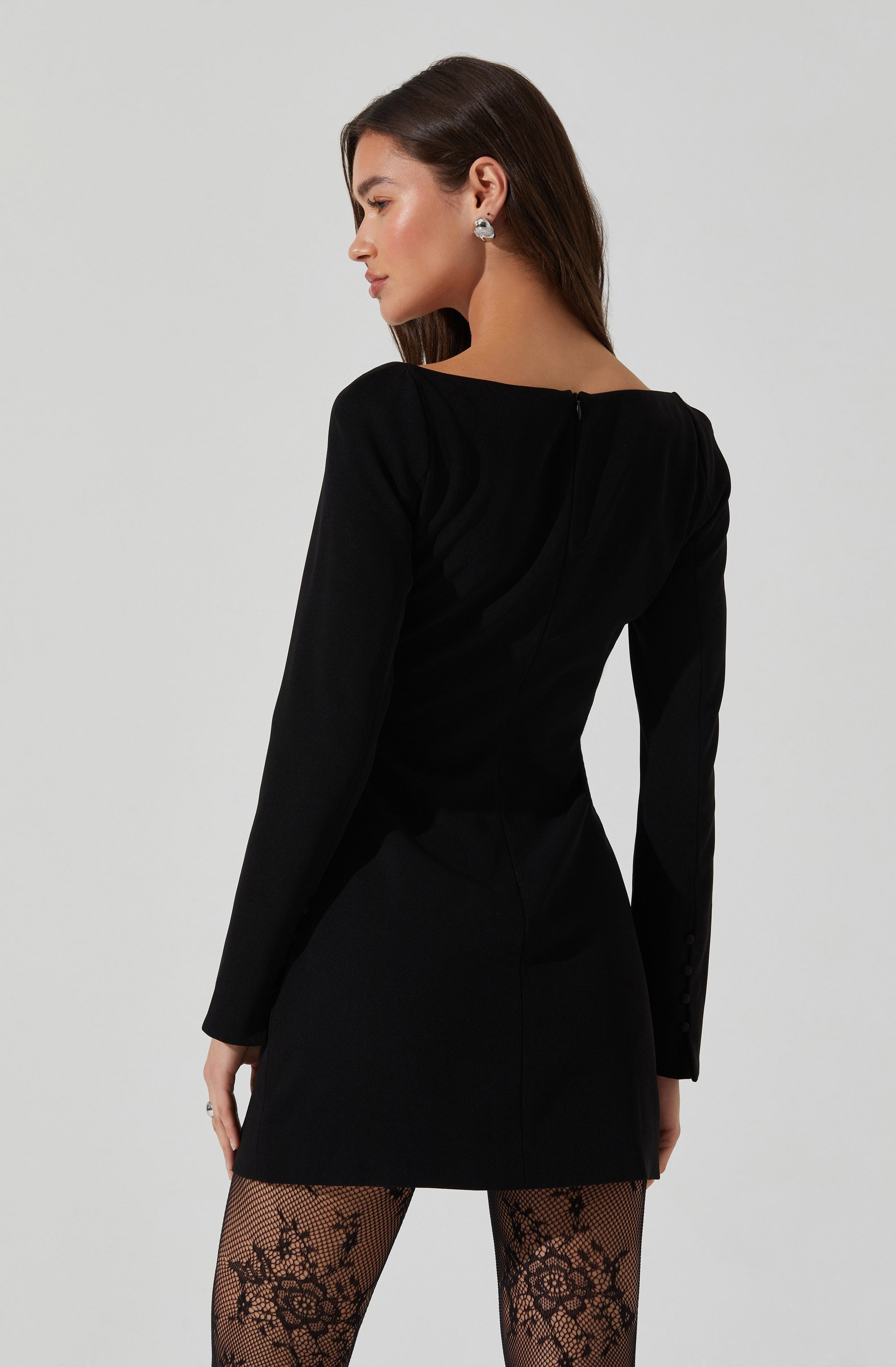 Calanthe Square Neck Mini Dress