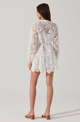 Celie Crochet Lace Mini Dress