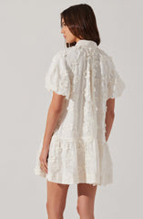 Aihara Floral Appliqué Dress