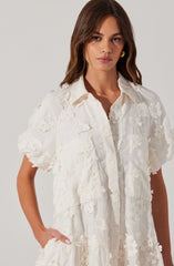 Aihara Floral Appliqué Dress