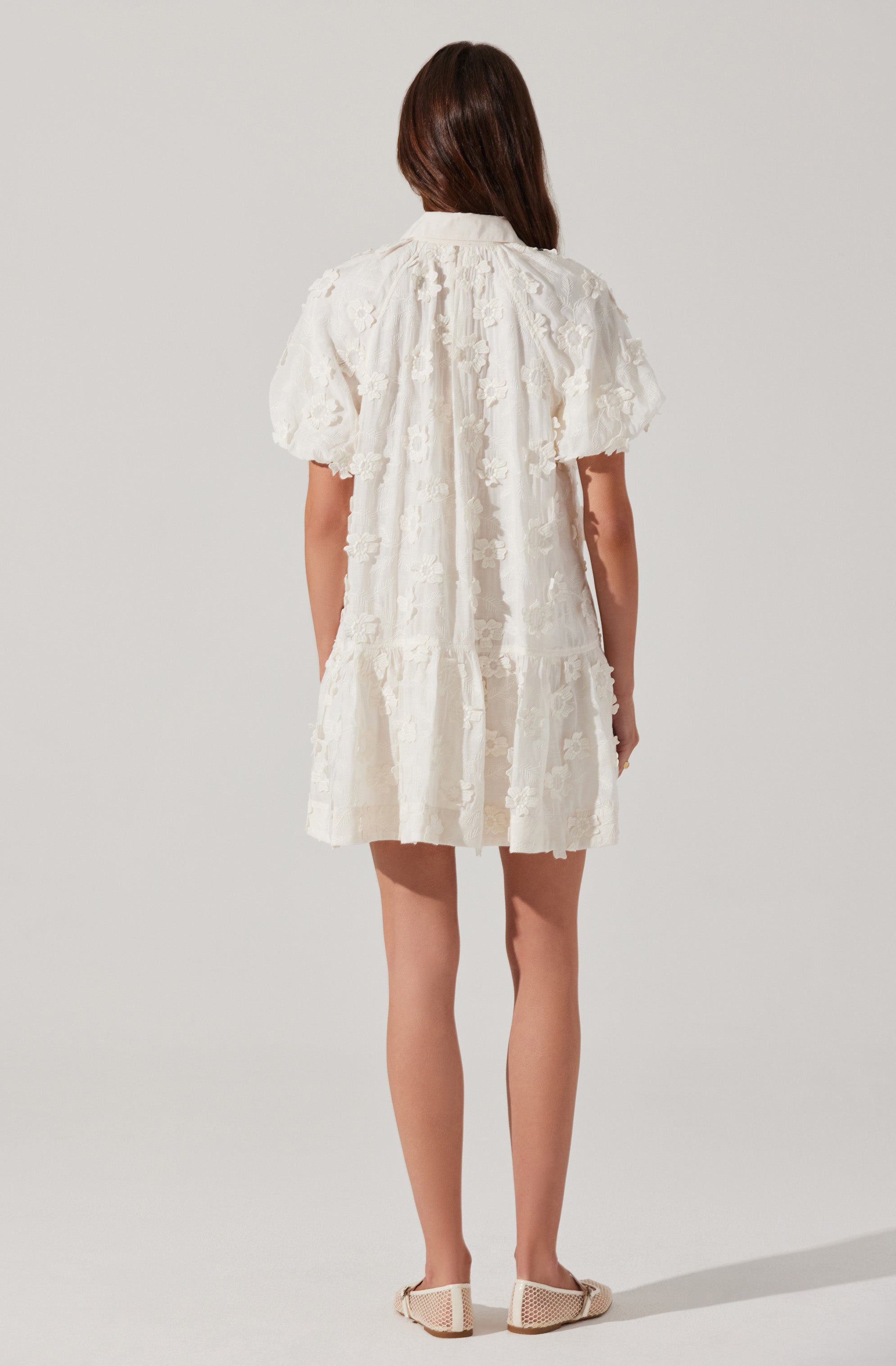 Aihara Floral Appliqué Dress