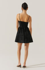 Linelly Jacquard Bustier Skater Dress