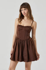 Linelly Bustier Mini Skater Dress