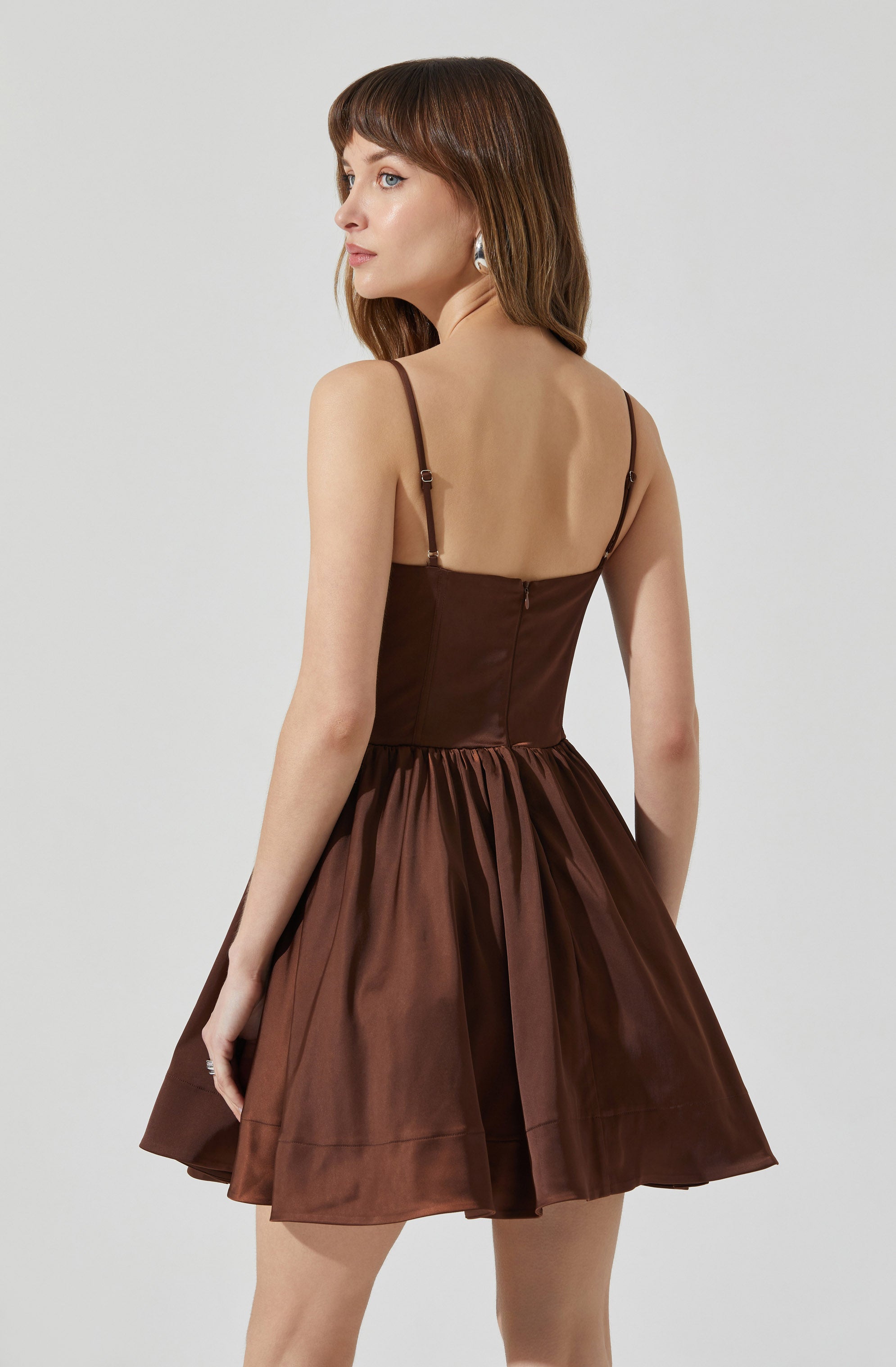 Linelly Bustier Mini Skater Dress